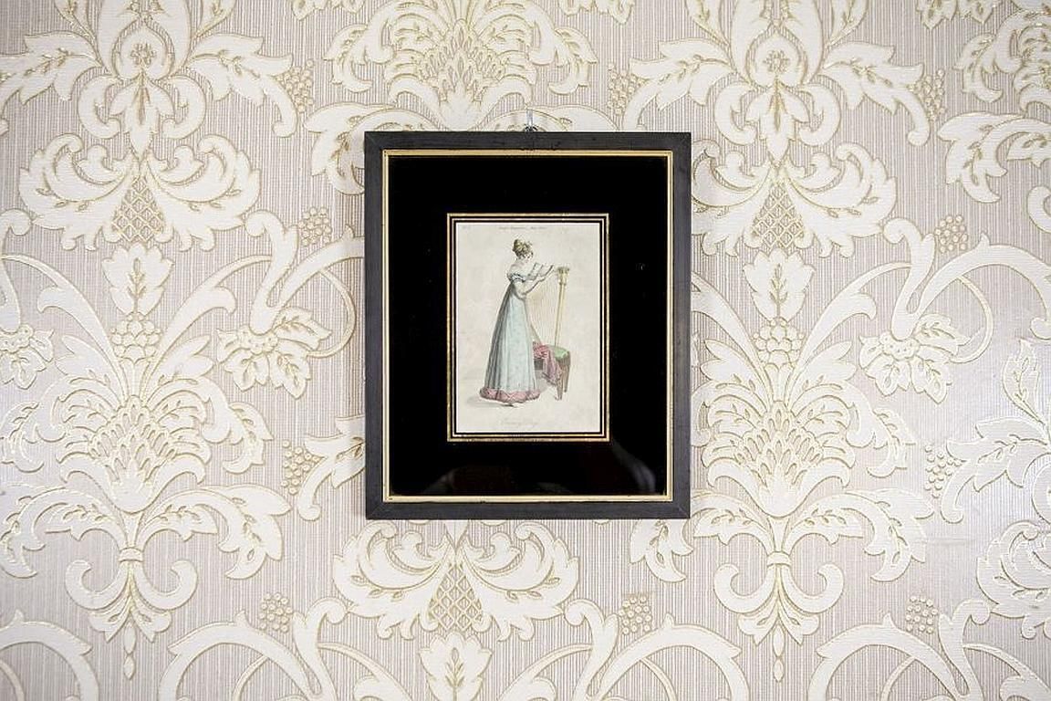 Pair Of Prints From The Early 20th Century Depicting Woman photo furniture