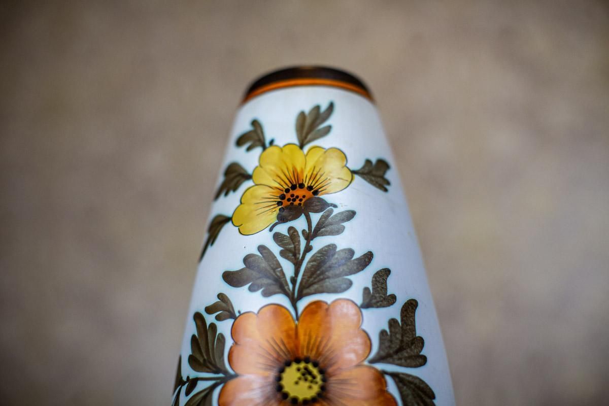 Ceramic Vase From The Early 20th Century In Floral Motifs photo Home Decor