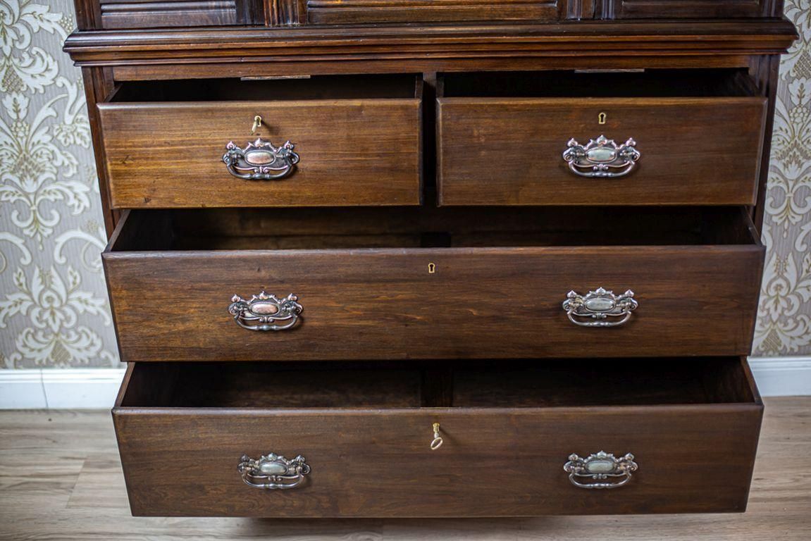 Scandinavian Walnut Buffet In Dark Brown, Early 20th Century photo buy