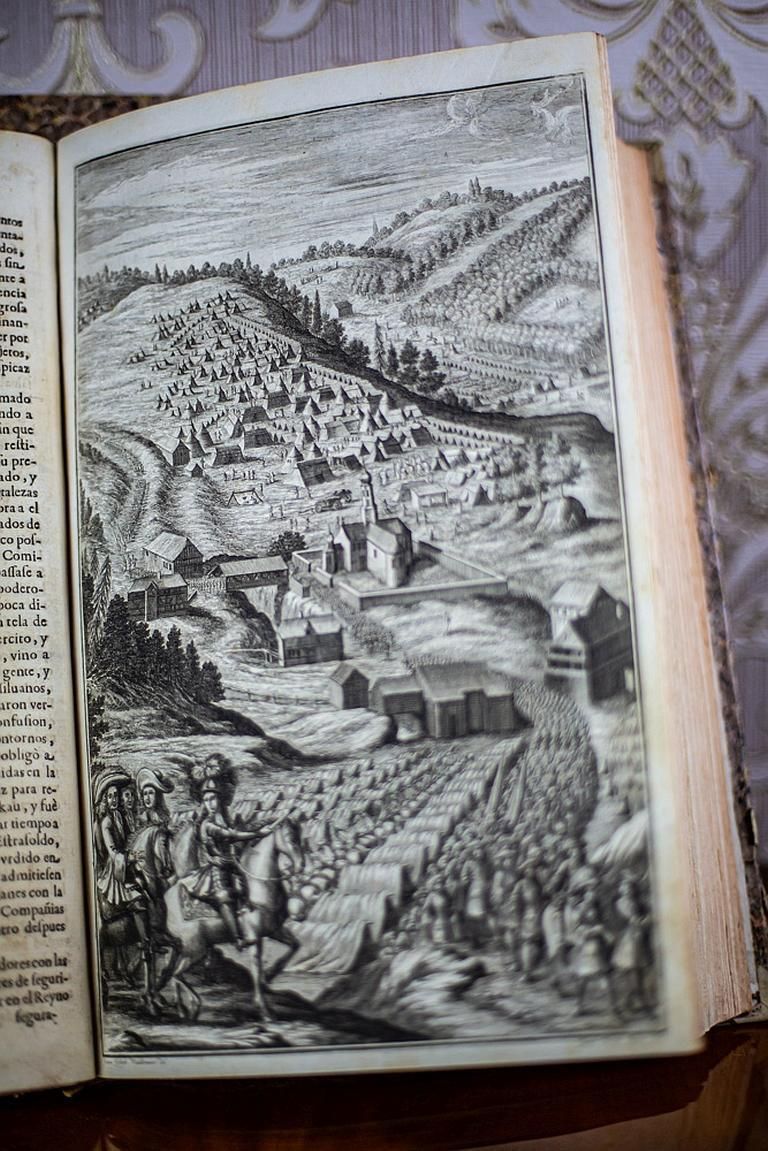 photo furniture Antique Books Circa 1696, The Life Of Leopold I Hapsburg