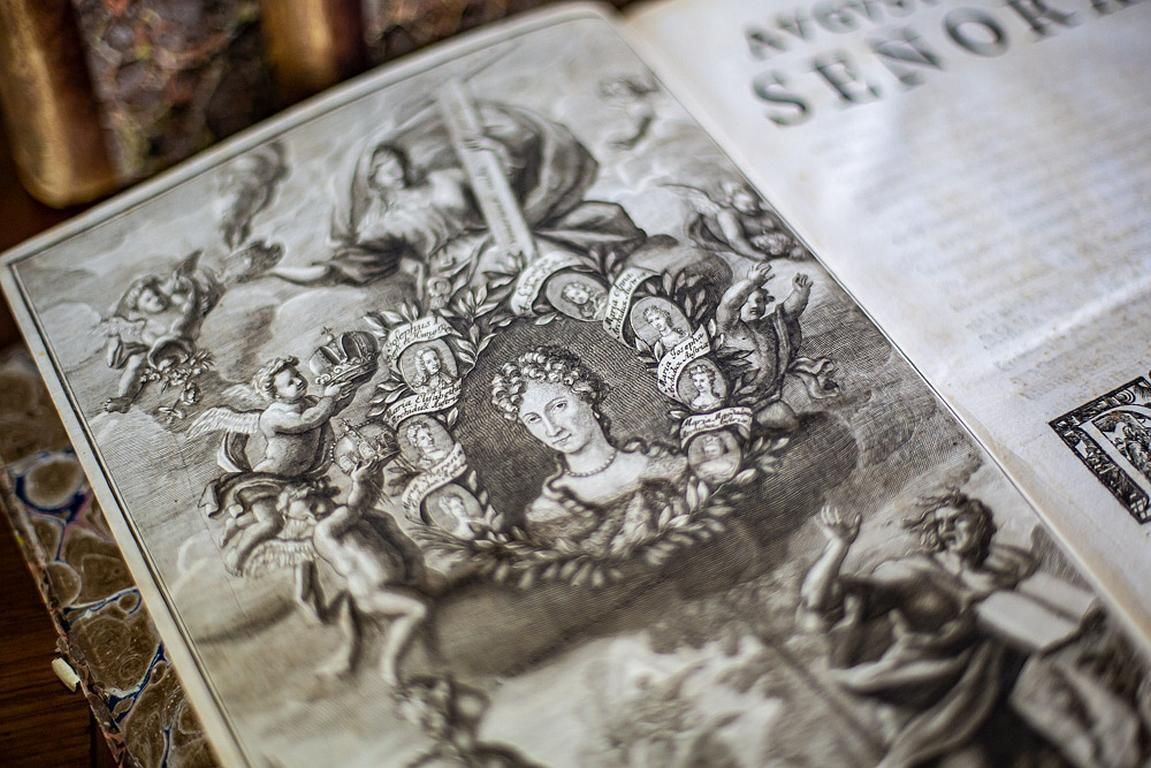 Home Decor Antique Books Circa 1696, The Life Of Leopold I Hapsburg photo