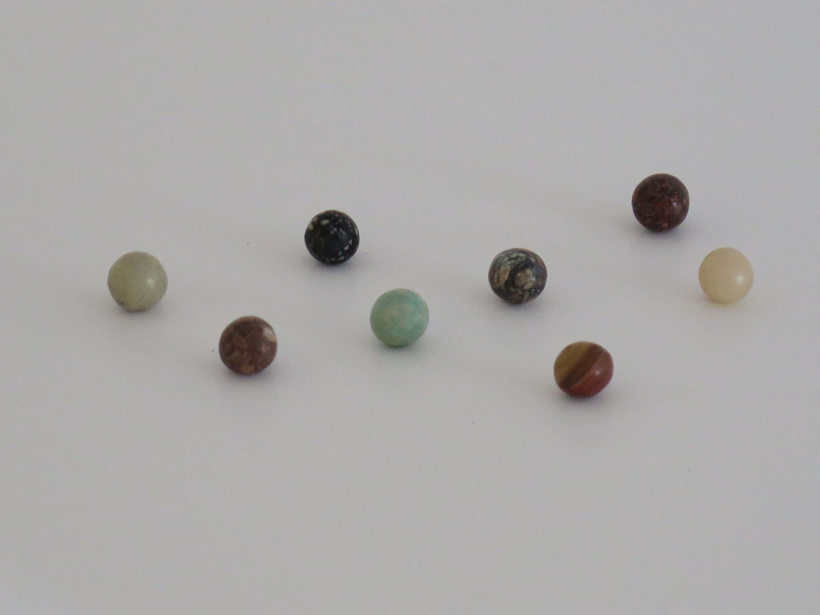 331.0 Marble Solitaire Game With Hardwood Board And 33 Agate Stone Marbles, Circa 1925 photo