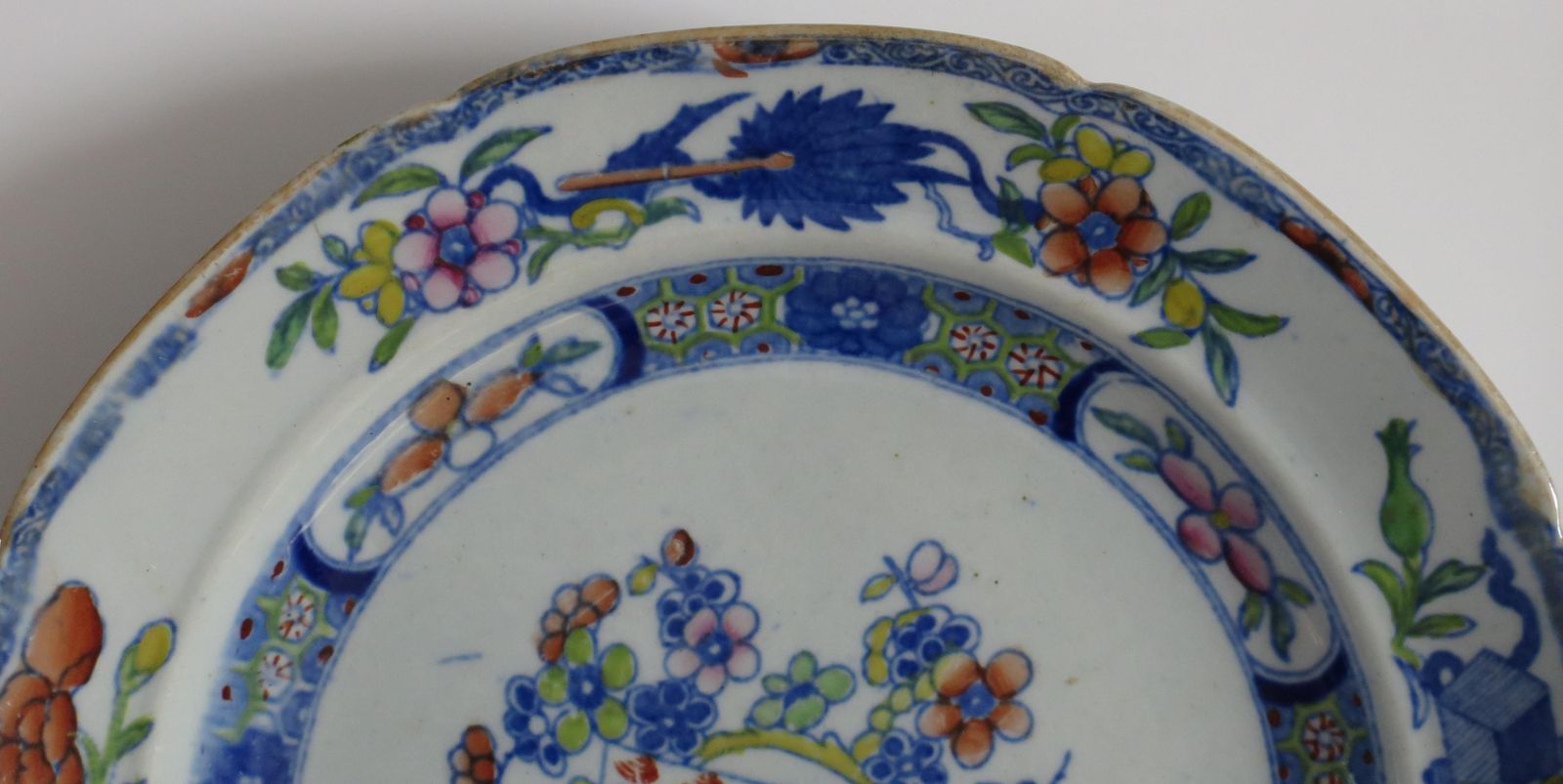 Georgian Set Of Six Masons Ironstone Desert Plates Scroll Landscape Ptn, Ca 1818 photo buy