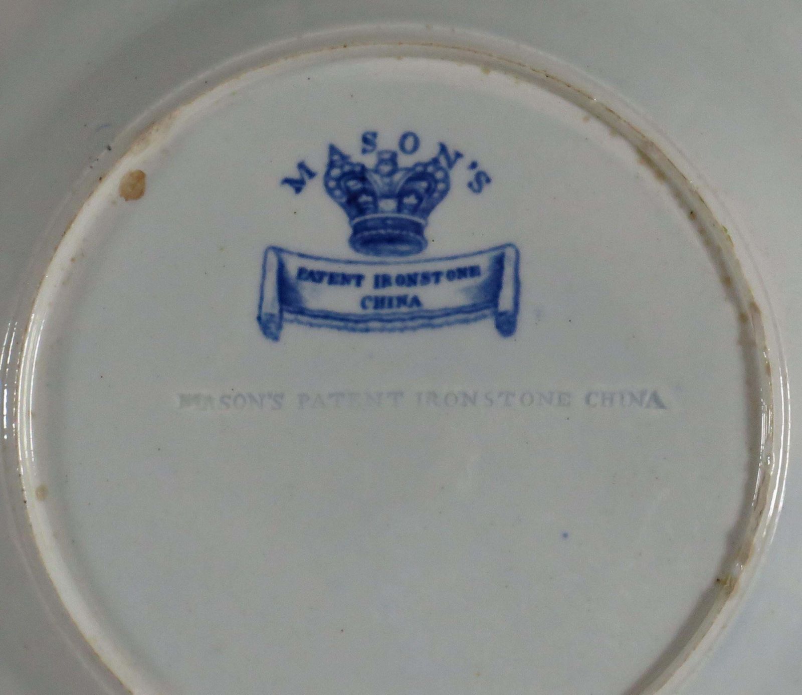 Home Decor Georgian Set Of Six Masons Ironstone Desert Plates Scroll Landscape Ptn, Ca 1818 photo