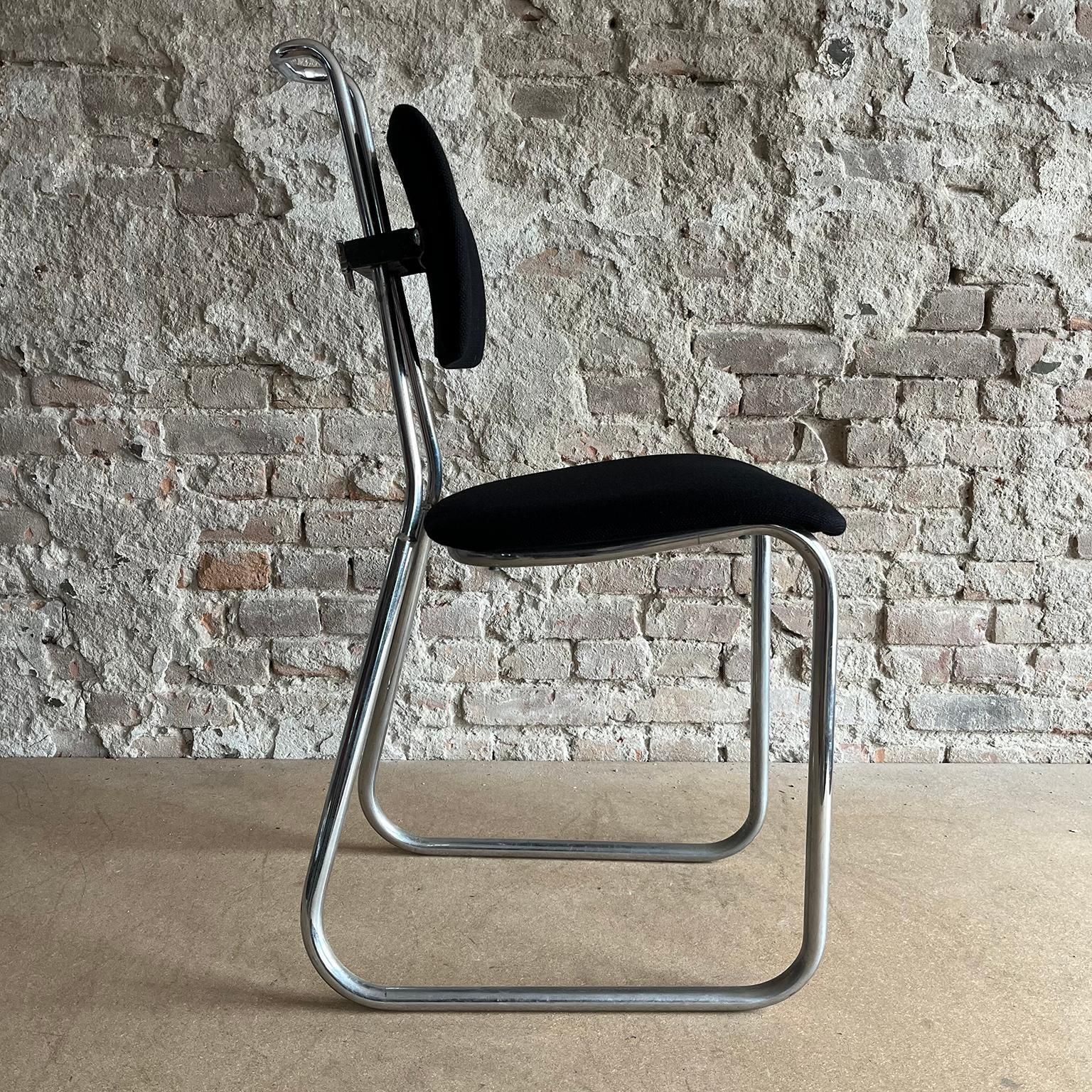 W.H. Gispen For Gispen Culemborg, Holland, Original Pre War Typing Chair In Blac photo furniture