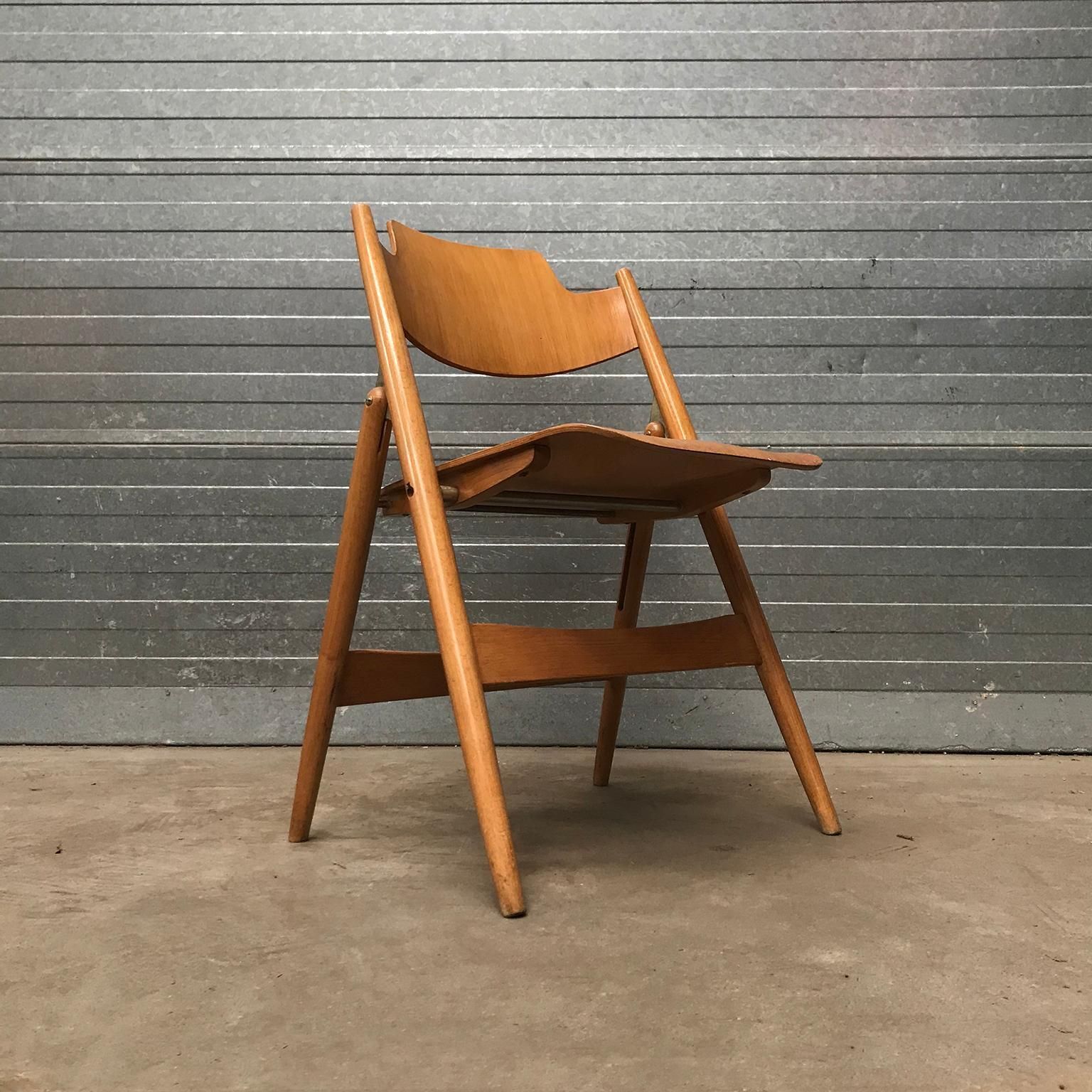 1952, Egon Eiermann For Wilde & Spieth, Wooden Folding Chair photo furniture