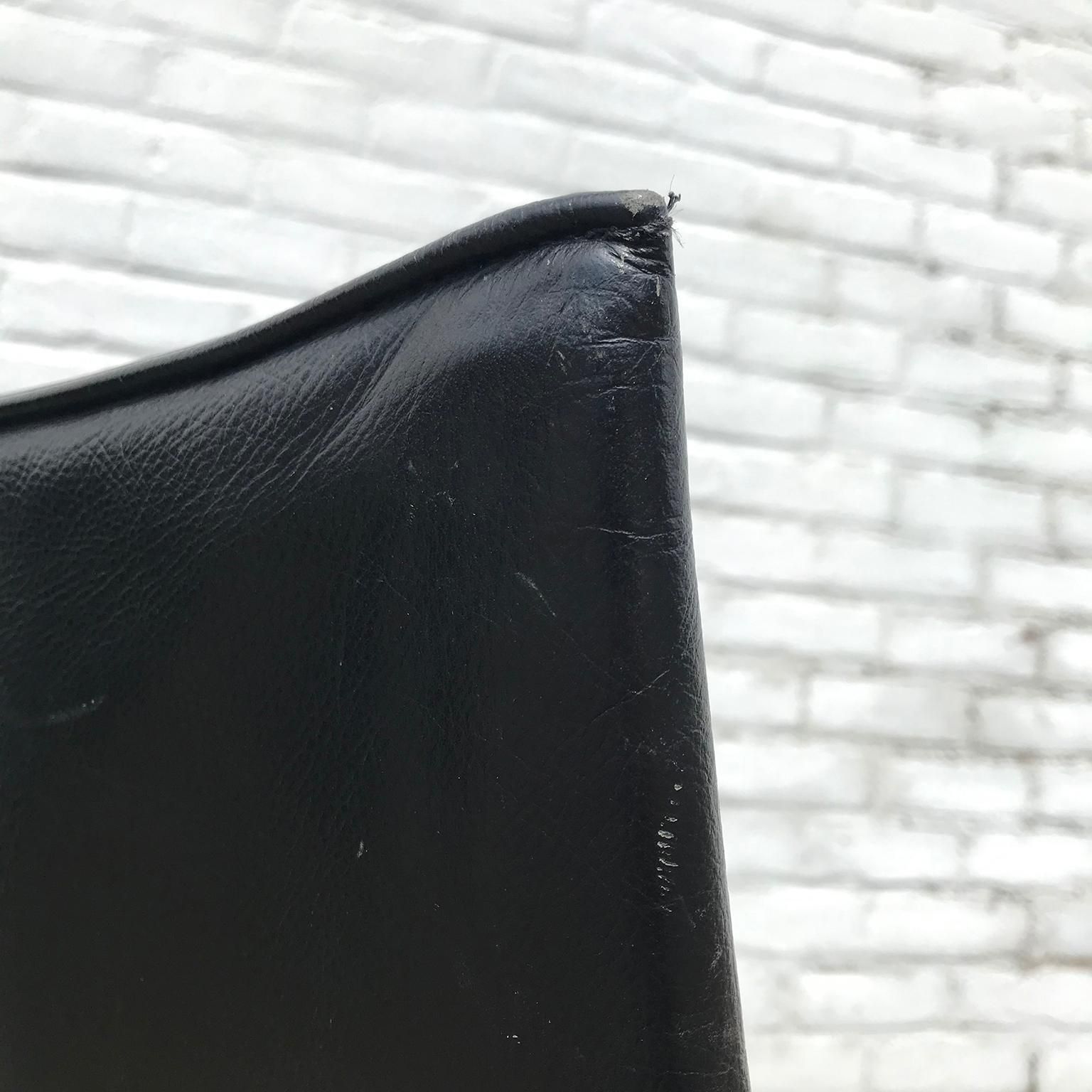 1956, Poul Kjaerholm For E. Kold Christensen, Set 2 Pk22 Lounge In Black Leather photo vinterior