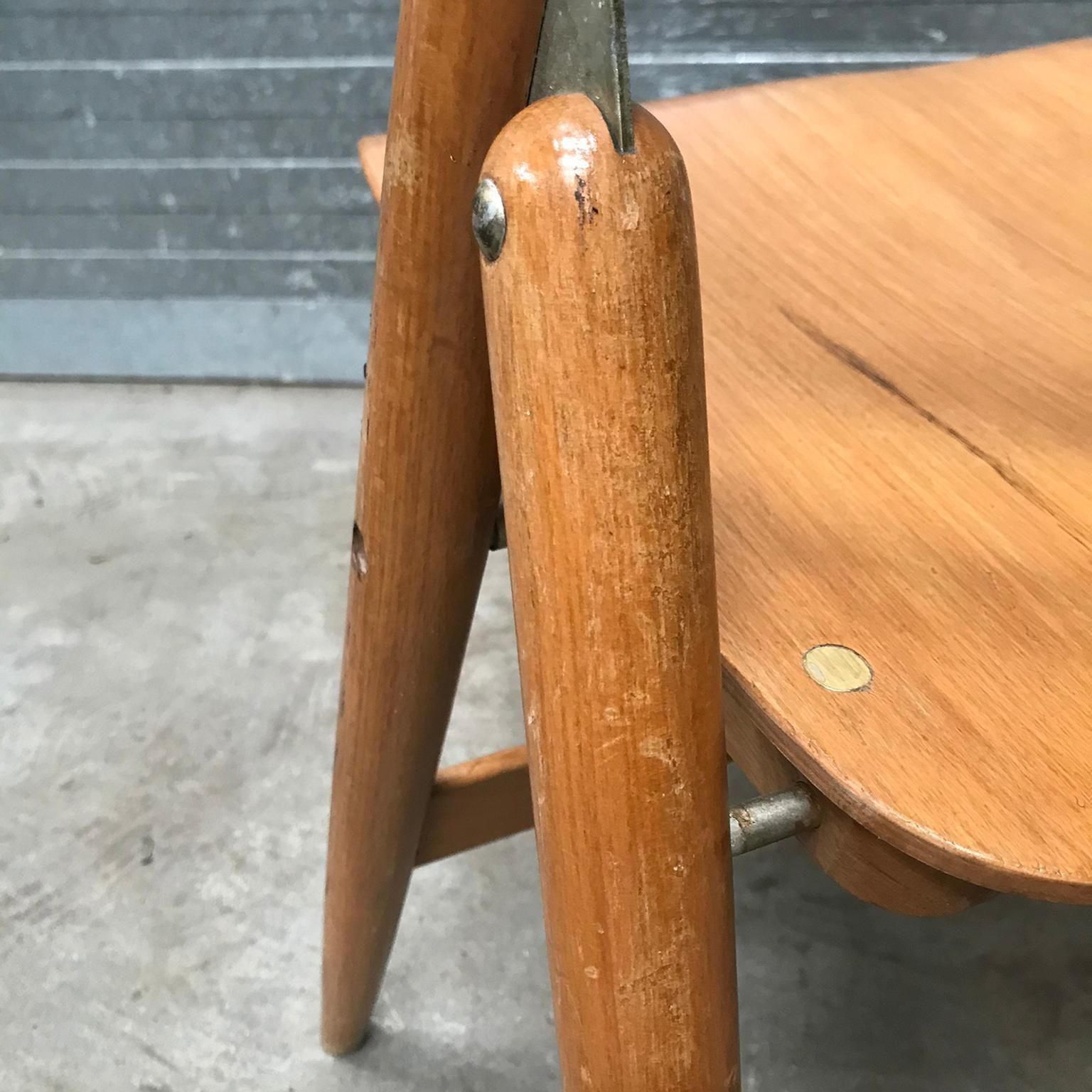 photo buy 1952, Egon Eiermann For Wilde & Spieth, Wooden Folding Chair