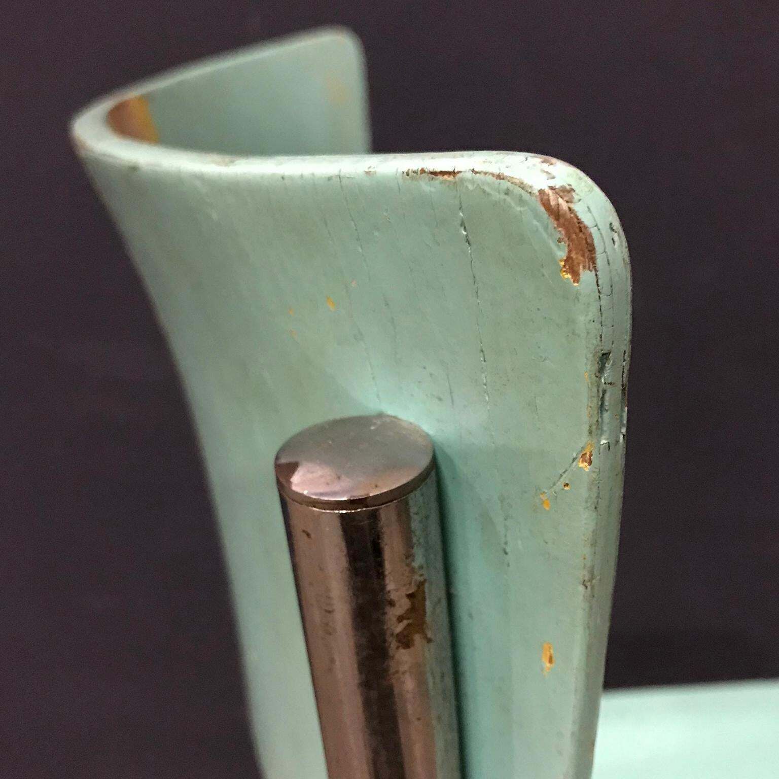 Furniture 1931, Mart Stam For Thonet, Turquoise Wooden S43 photo