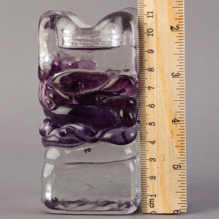 Sanders & Wallace Signed Hand Blown Glass Candle Holder photo Home Decor