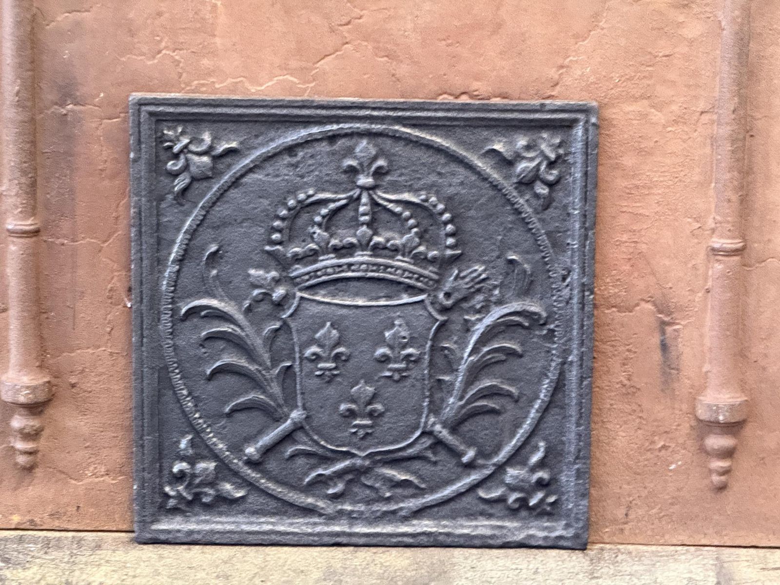French Louis XV Period 'Arms Of France' Fireback, 18th Century photo for sale