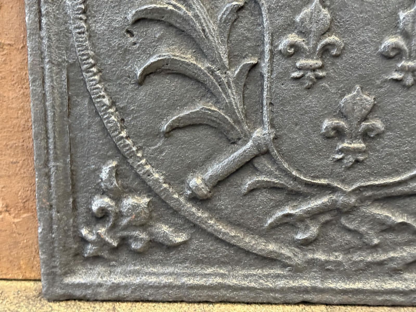 photo furniture French Louis XV Period 'Arms Of France' Fireback, 18th Century