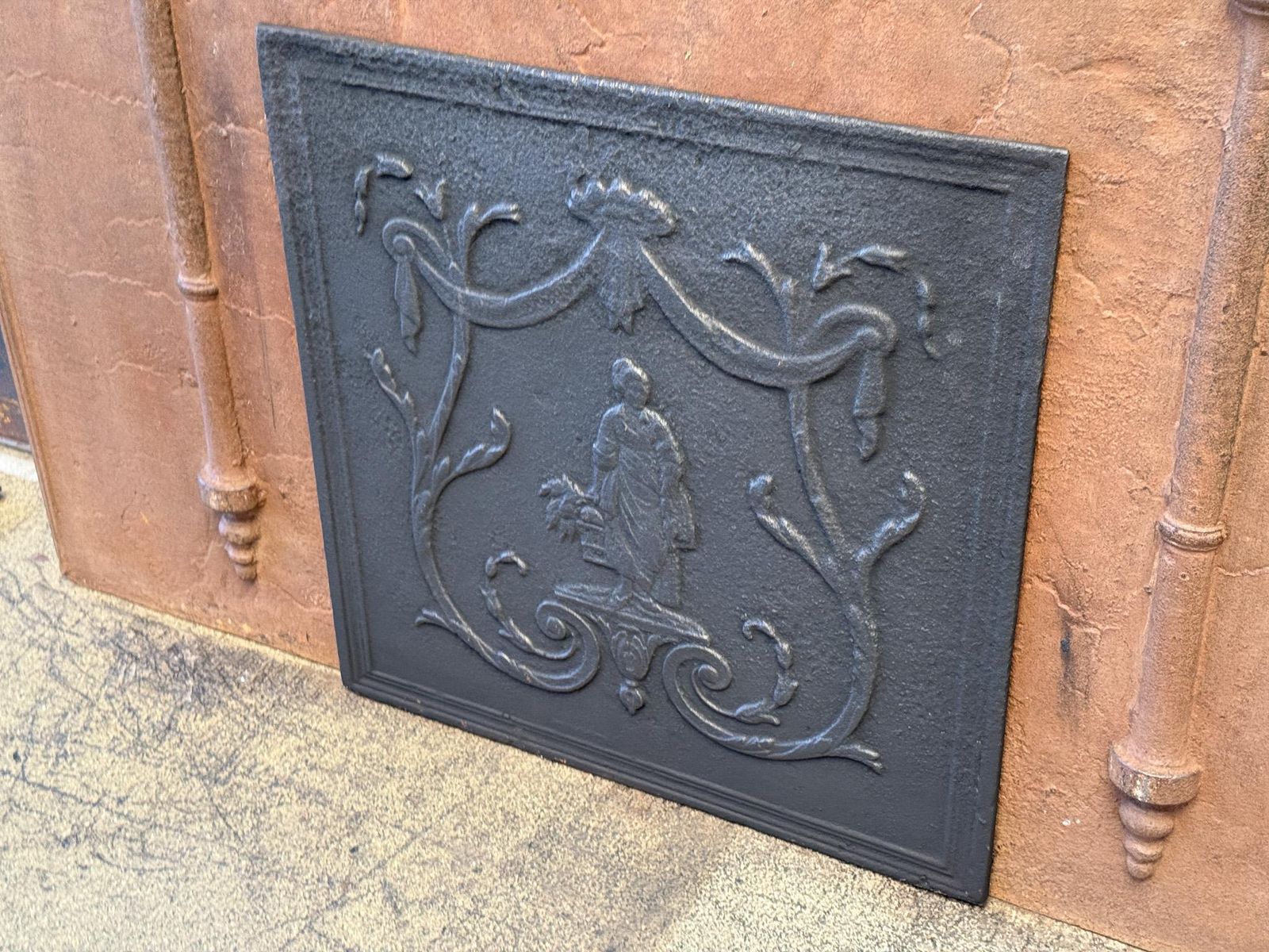 19th Century French Napoleon III Period Fireback / Backsplash photo Home Fixtures