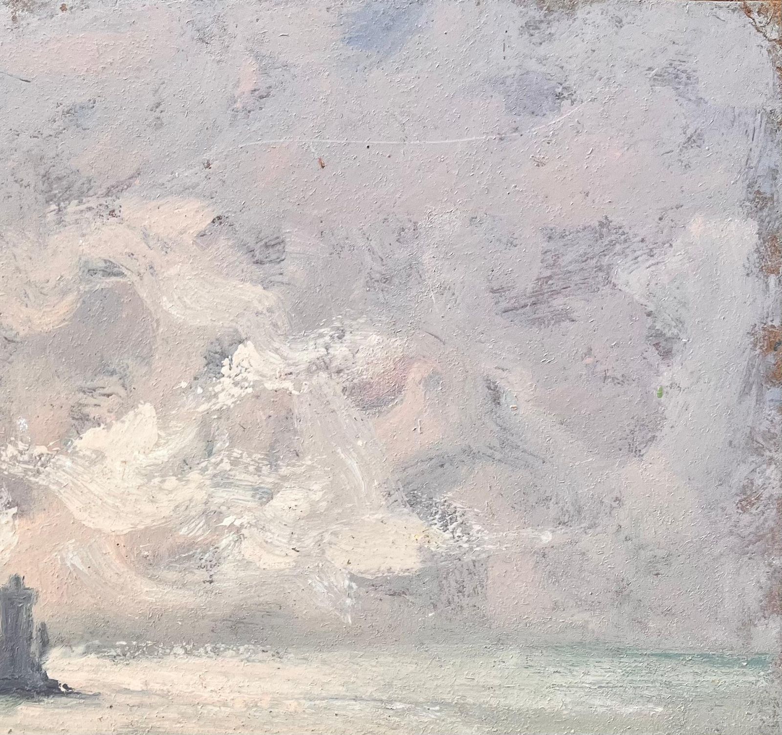 French Impressionist Seascape Oil Of La Vieille Lighthouse Off Pointe Du Raz photo vinterior