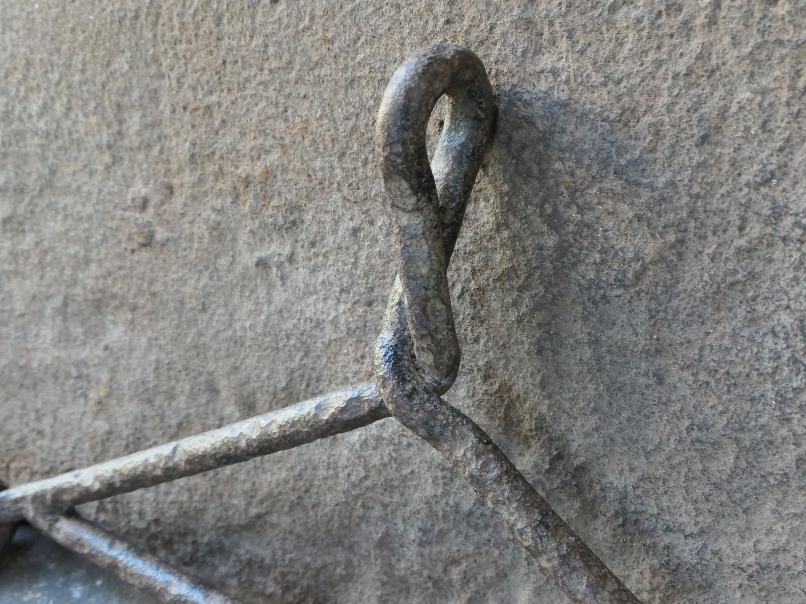 Large 17th Century French Fireplace Pot Hook, Louis XIV Period photo buy