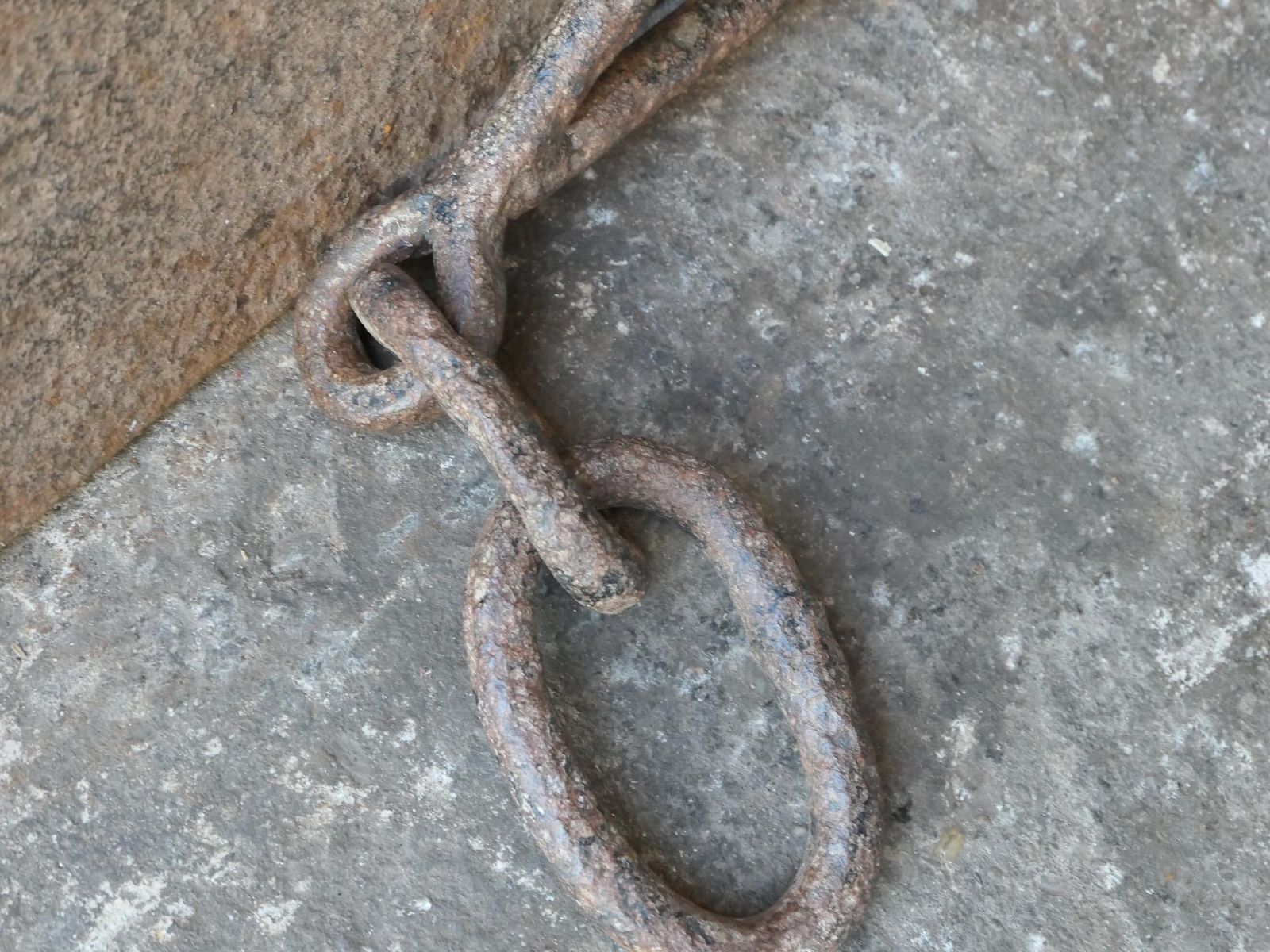 photo for sale Large 17th Century French Fireplace Pot Hook, Louis XIV Period
