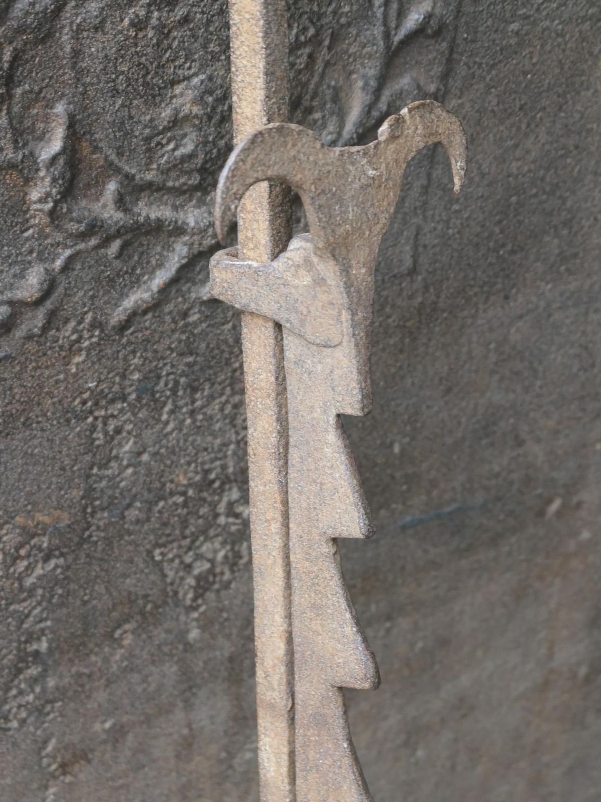 18th Century French Fireplace Trammel Or Pot Hanger, Louis XIV Period photo Home Fixtures