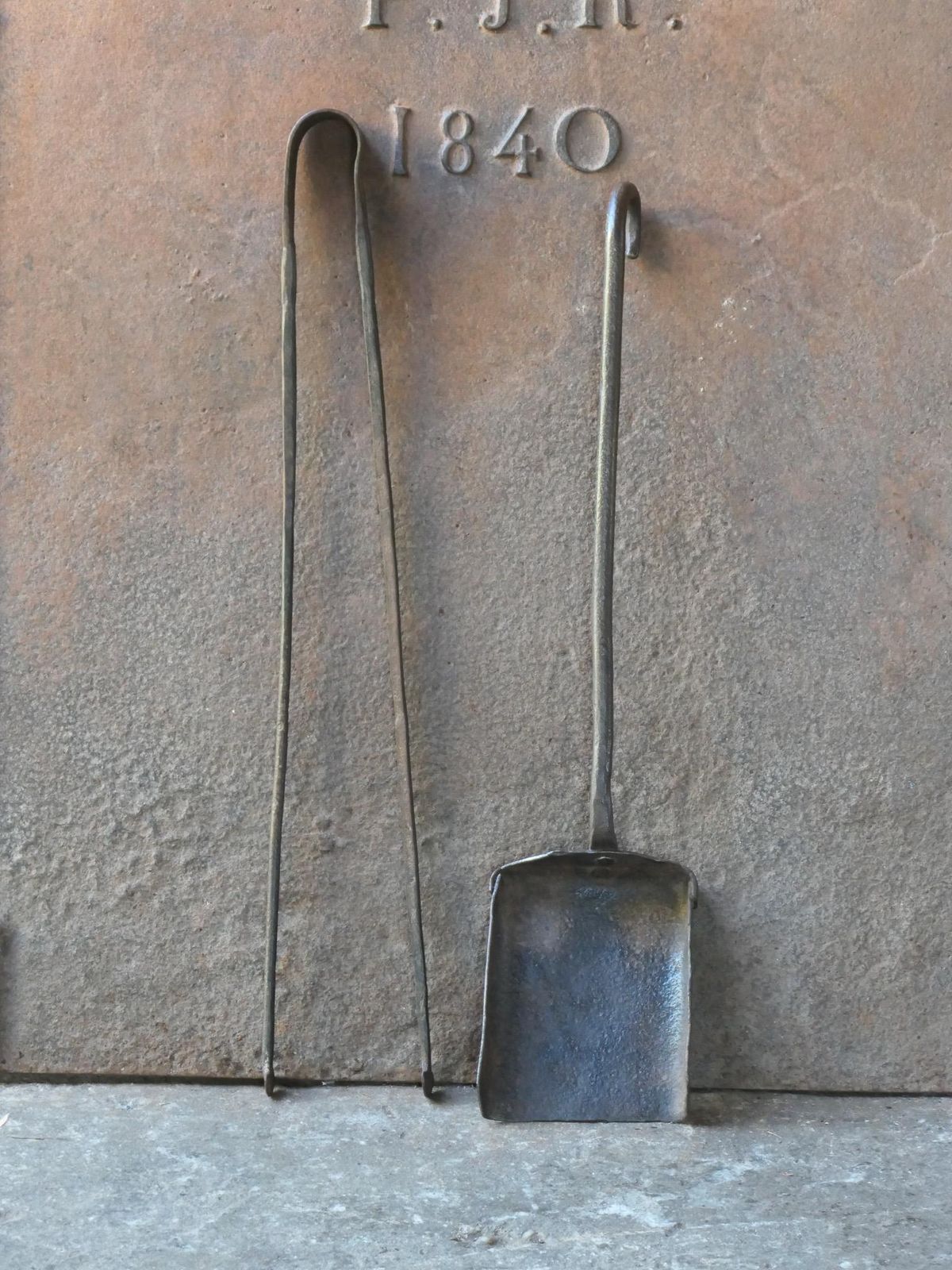 Rustic French Fireplace Tools, 18th 19th Century, Louis XV Period photo for sale