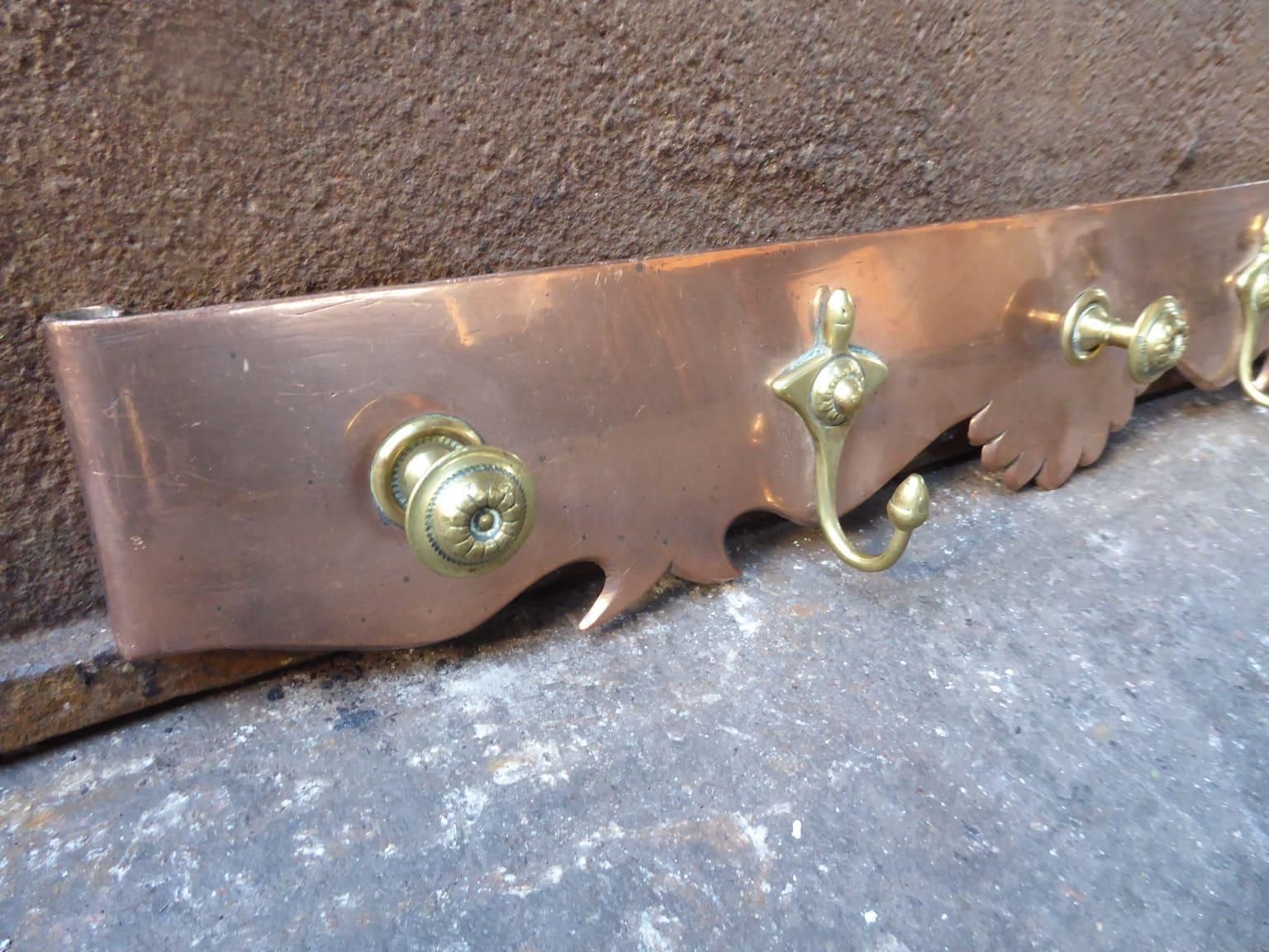 Art Nouveau Period Fireplace Tool Hanger Or Hook, Early 20th Century photo for sale