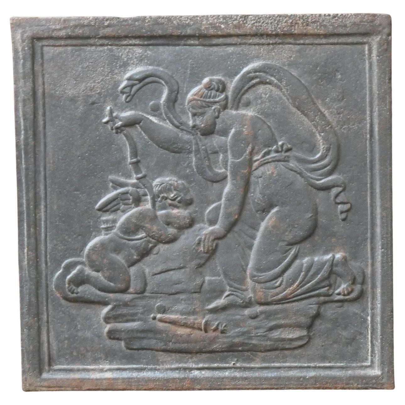 Small French Napoleon III Period 'Diana' Fireback / Backsplash, 19th Century