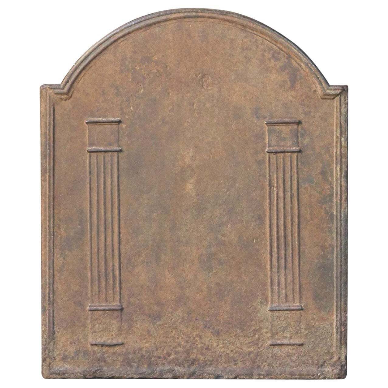 French 'Pillars Of Freedom' Fireback / Backsplash, Early 19th Century