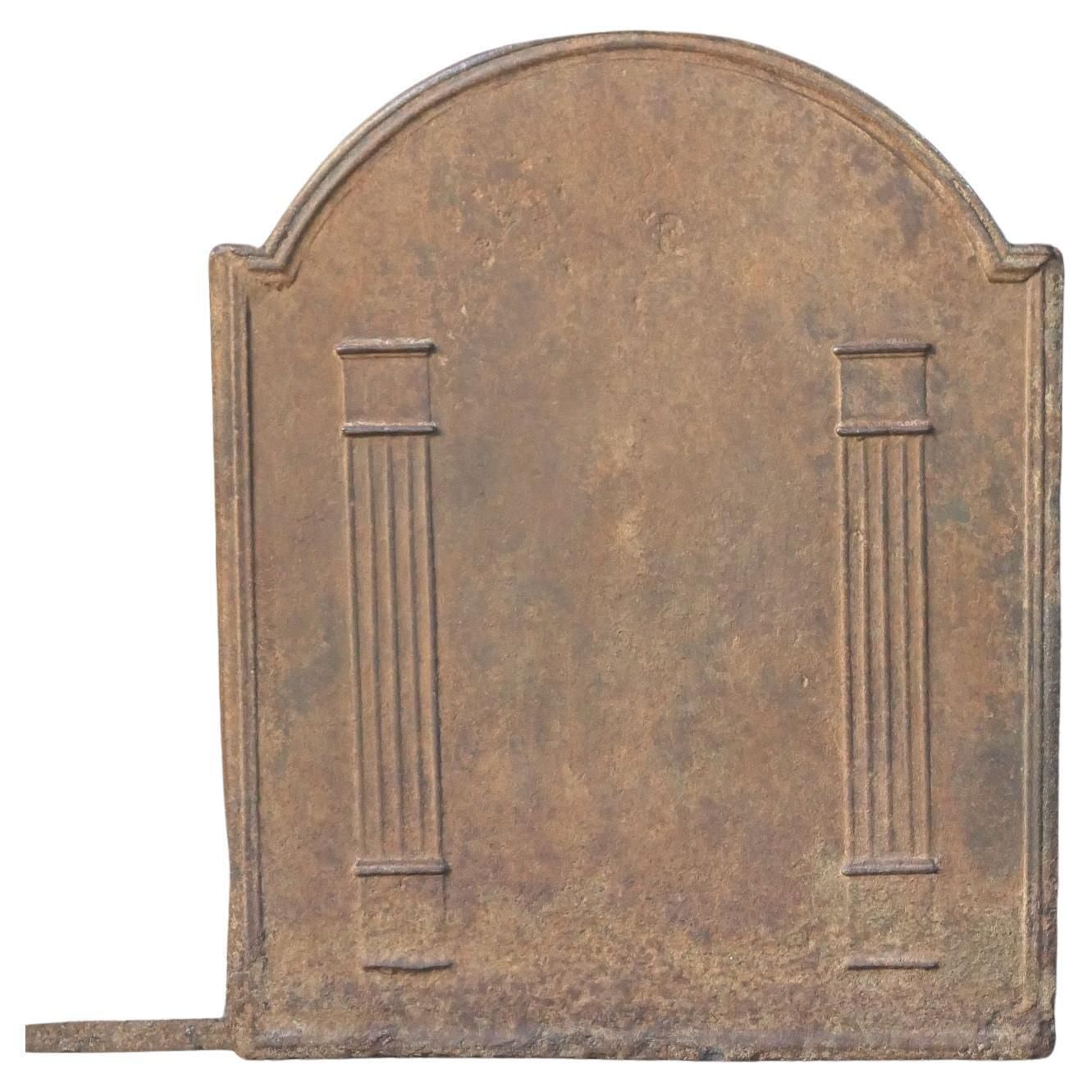 French 'Pillars Of Freedom' Fireback / Backsplash, Early 19th Century photo furniture