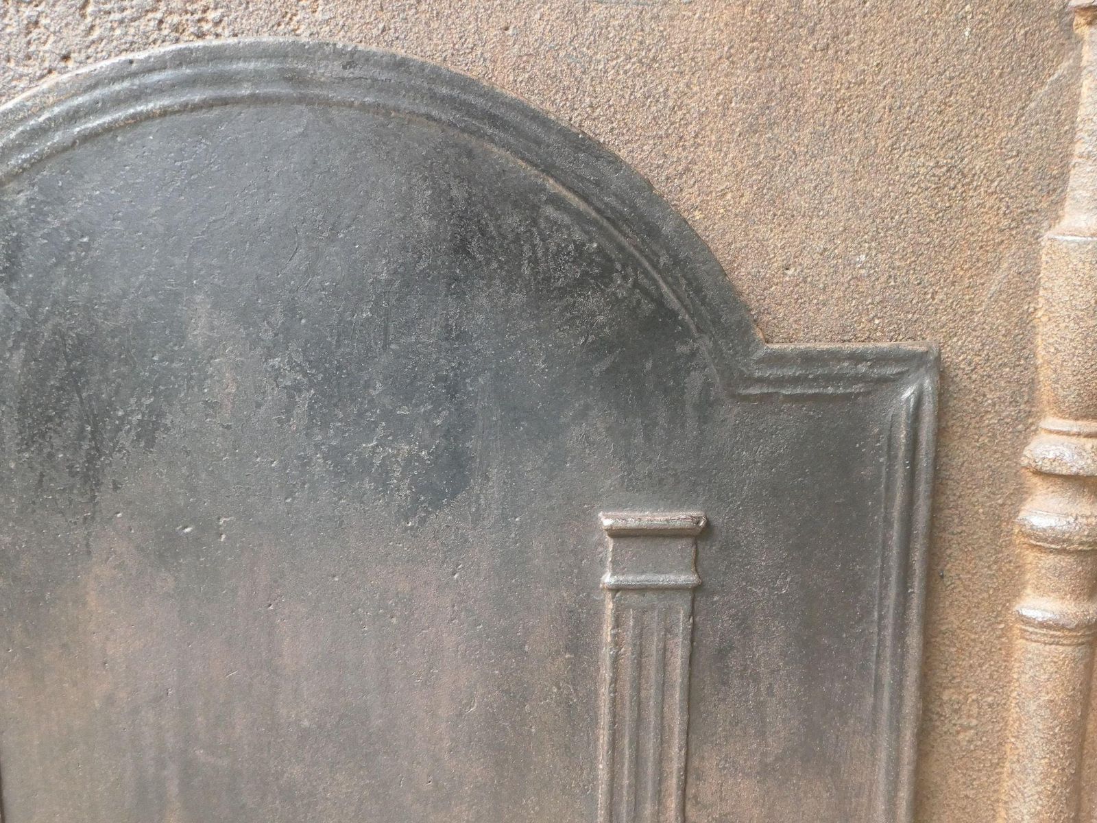 French 'Pillars Of Freedom' Fireback / Backsplash, Early 19th Century photo buy