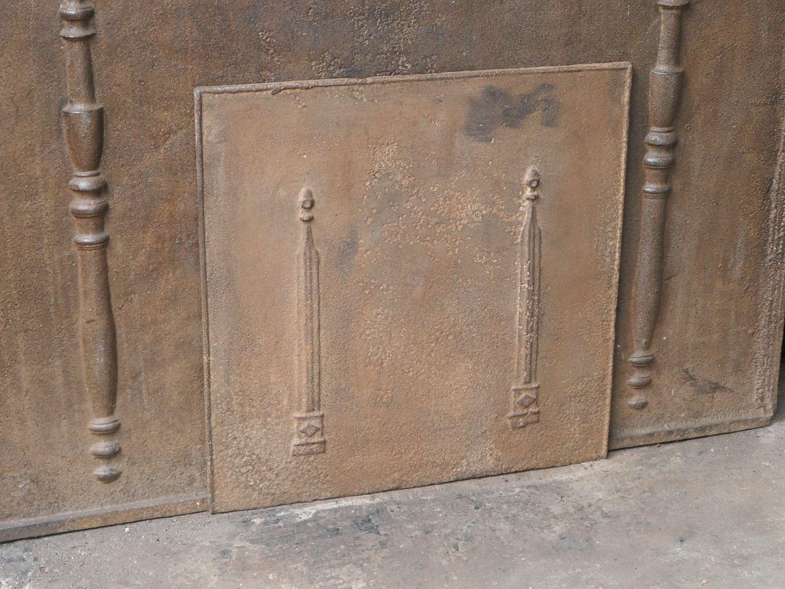 French 'Pillars Of Freedom' Fireback / Backsplash, 18th   19th Century photo vinterior