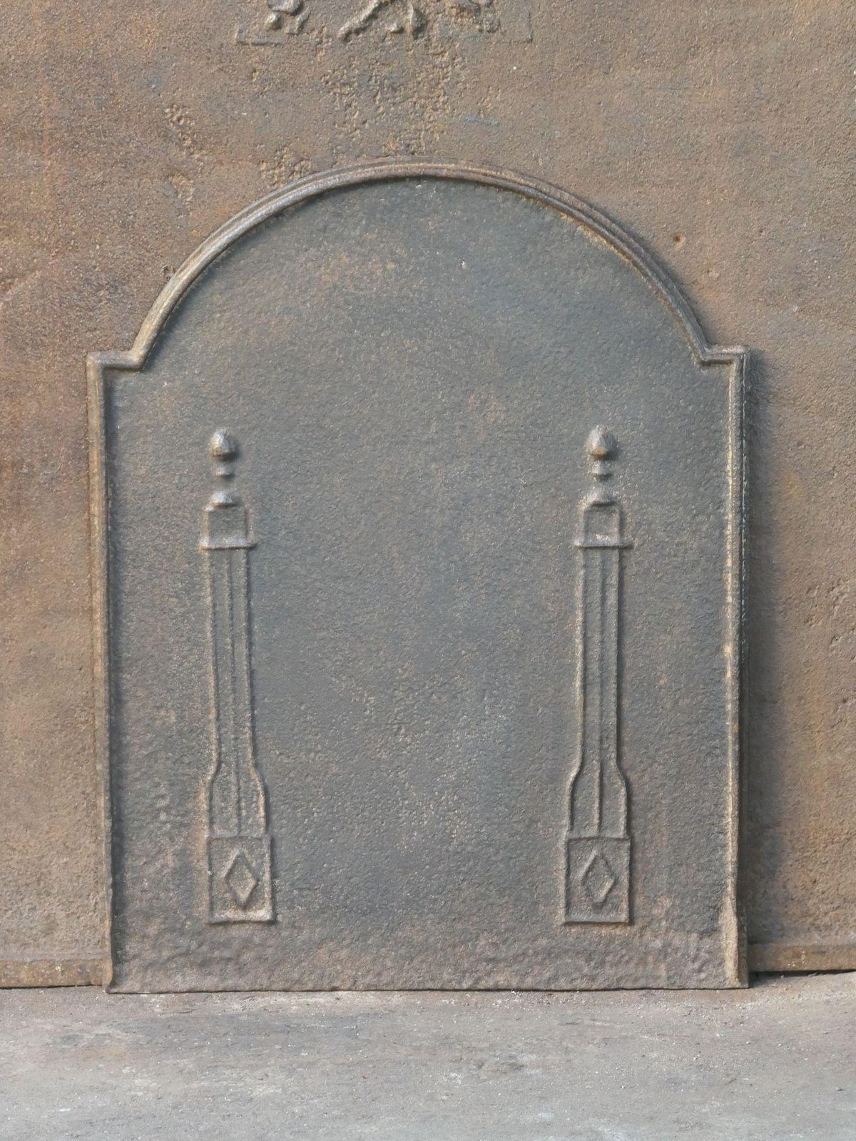 French 'Pillars Of Freedom' Fireback / Backsplash, Early 19th Century, Neoclassi photo furniture