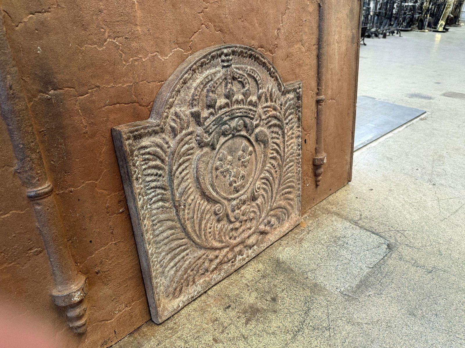 photo for sale Louis XV Style 'Arms Of France' Fireback / Backsplash