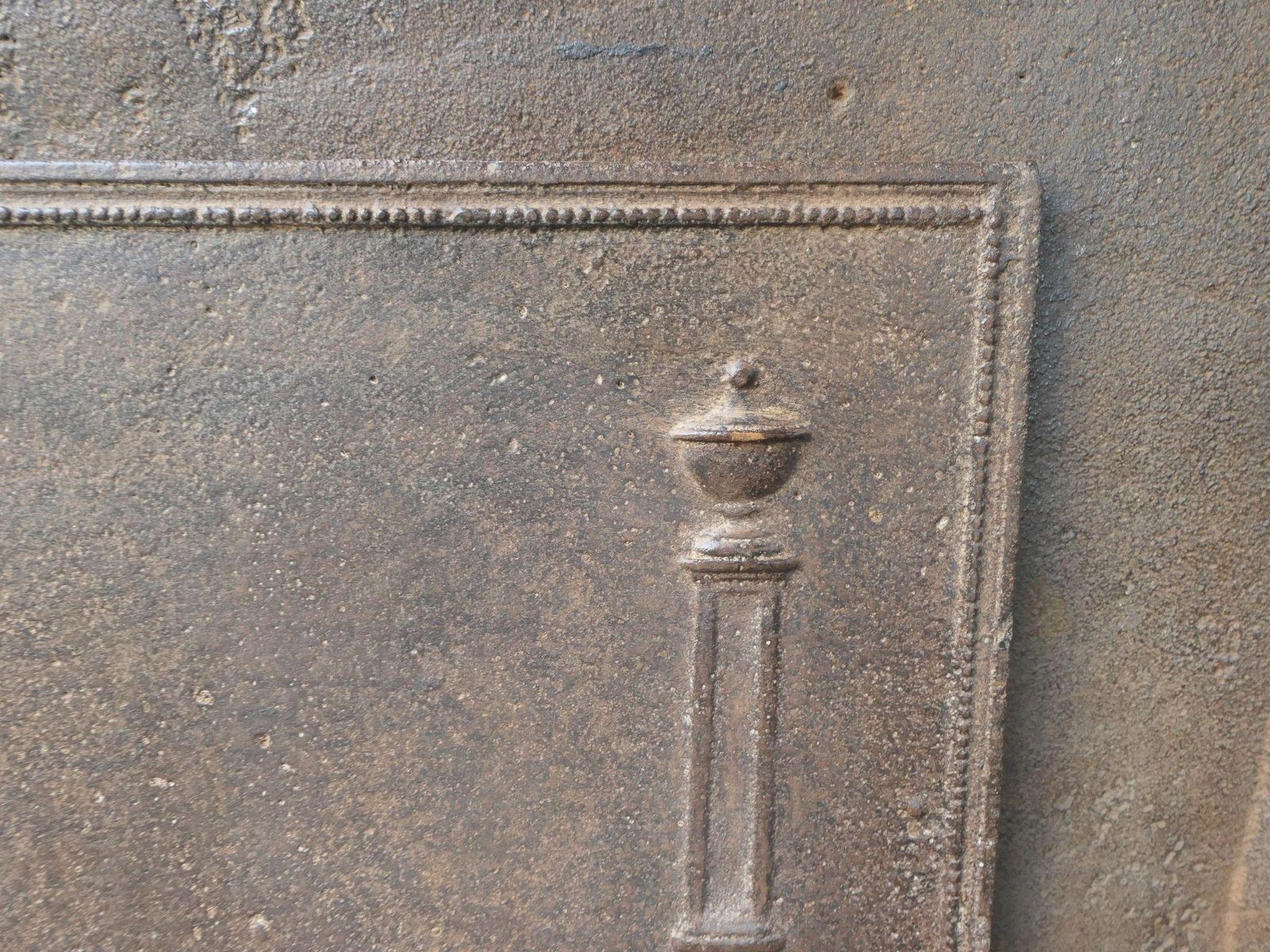 French 'Pillars Of Freedom' Fireback / Backsplash, Early 19th Century photo 339.0