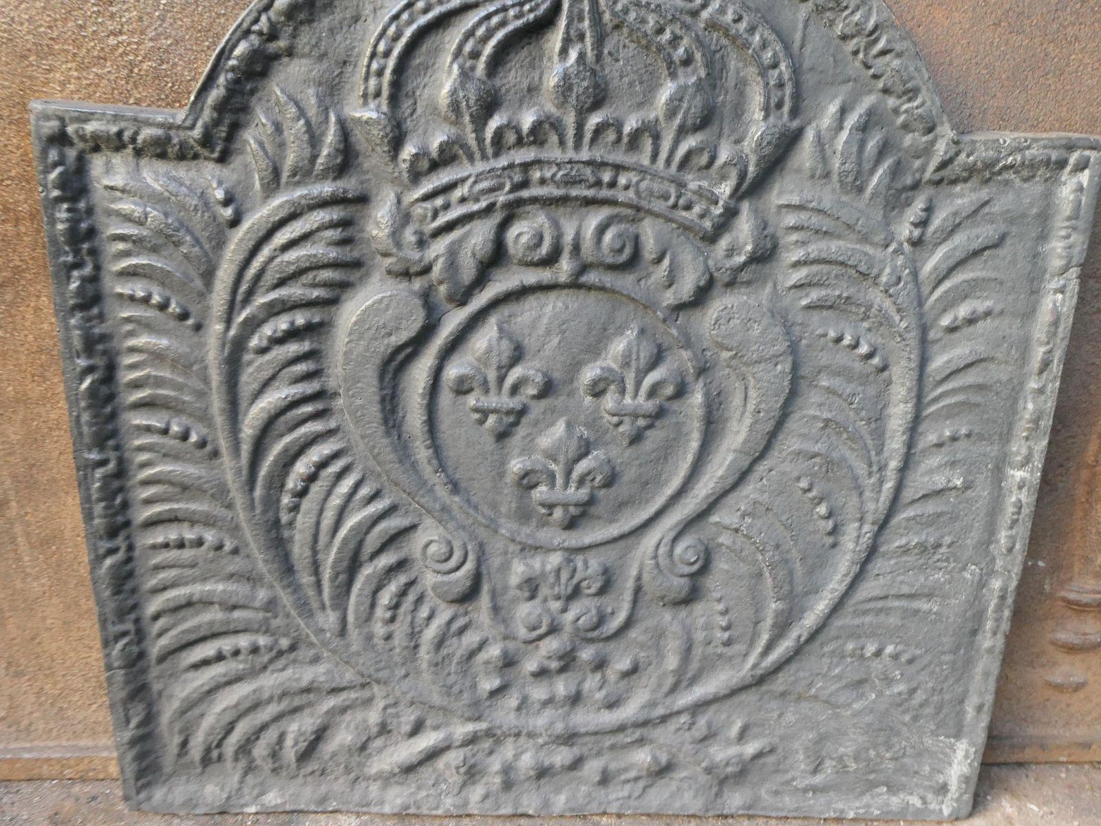Louis XV Style 'Arms Of France' Fireback / Backsplash photo buy