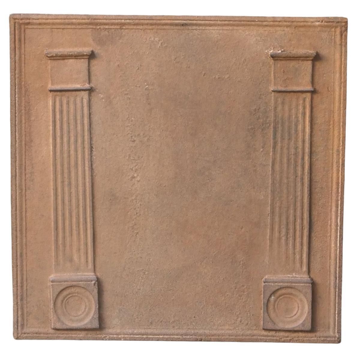 French 'Pillars Of Freedom' Fireback / Backsplash, Early 19th Century