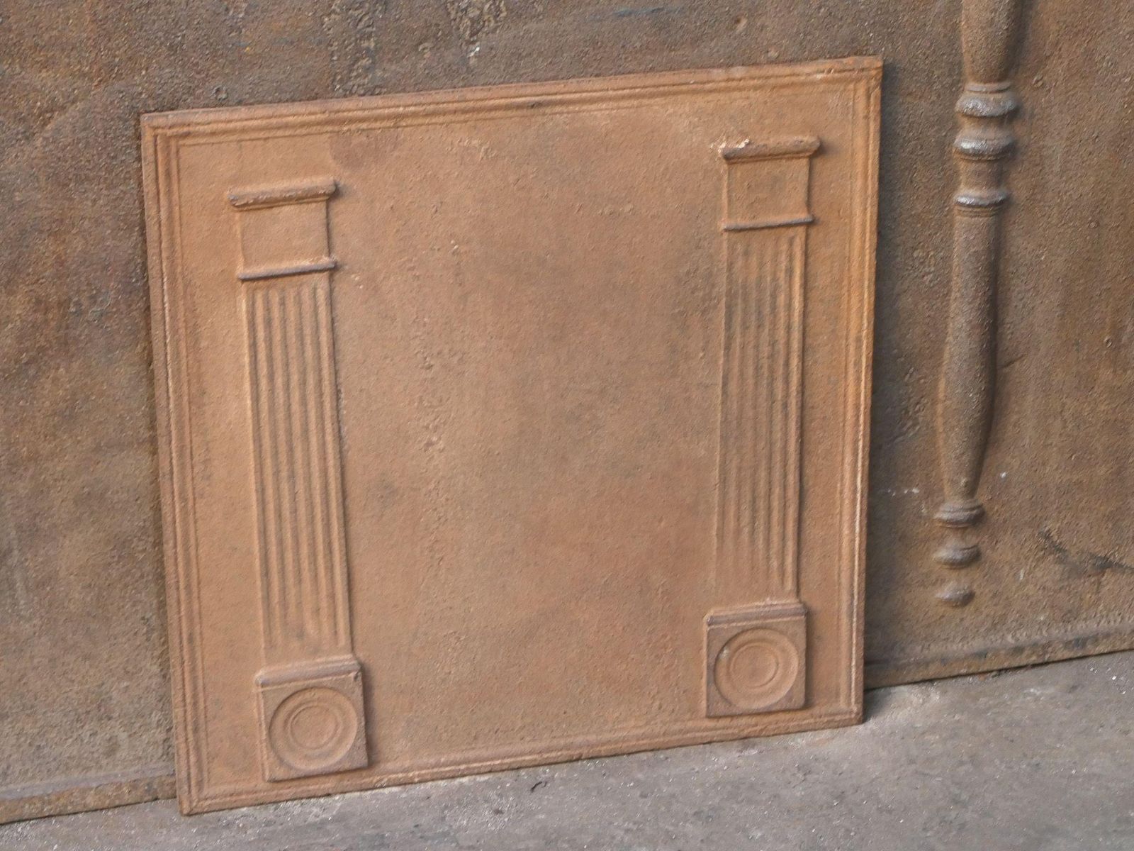 French 'Pillars Of Freedom' Fireback / Backsplash, Early 19th Century photo 339.0