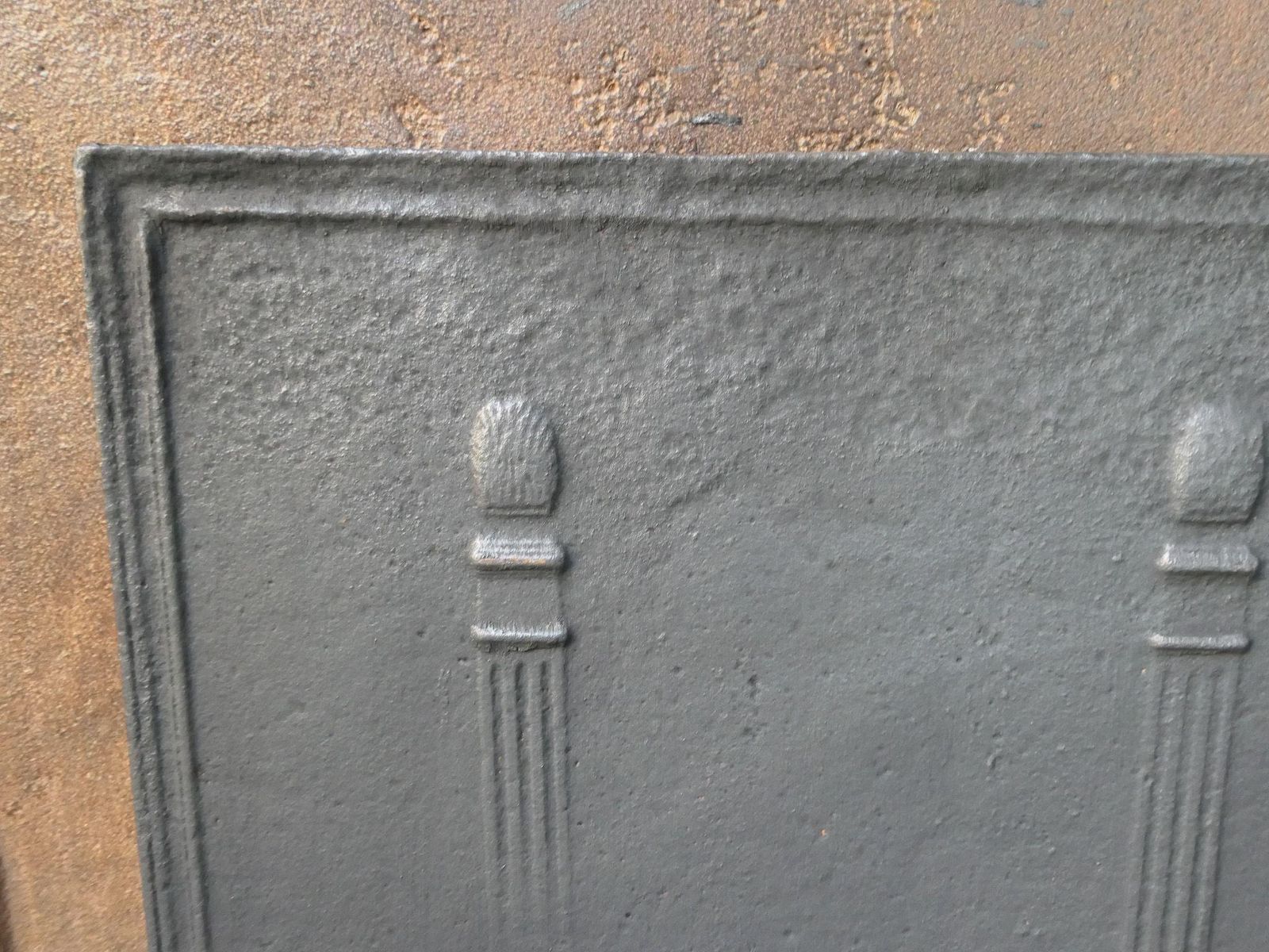 French 'Pillars Of Freedom' Fireback / Backsplash, Early 19th Century photo 339.0