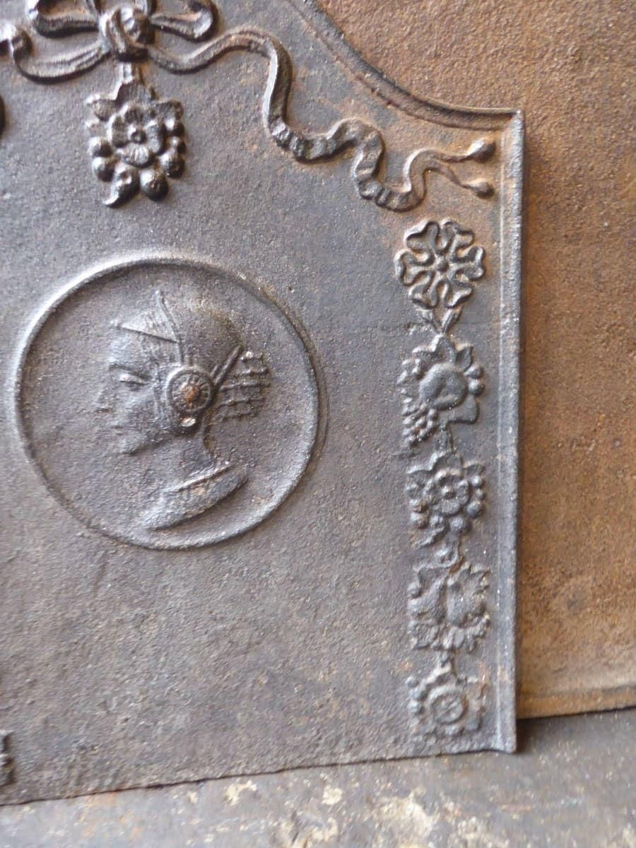 Small French Napoleon III 'Woman' Fireback / Backsplash, 19th Century photo vinterior