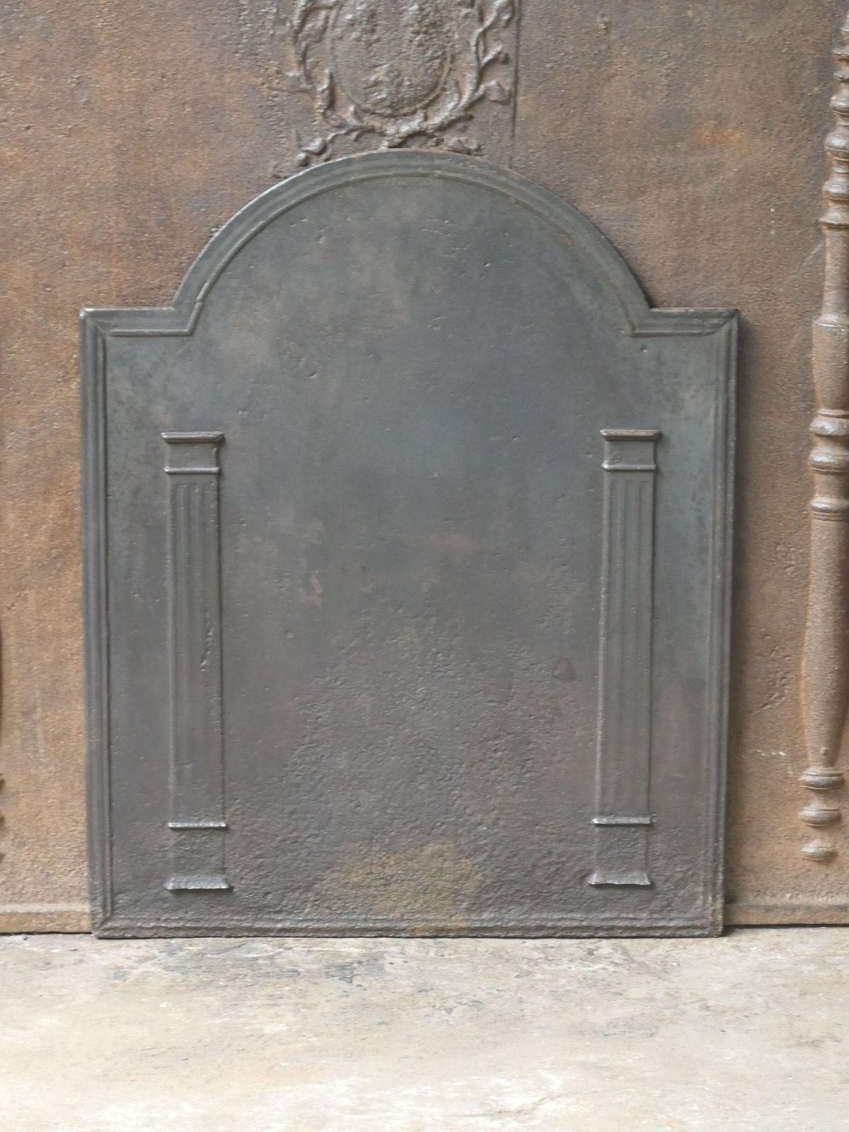 French 'Pillars Of Freedom' Fireback / Backsplash, Early 19th Century photo furniture
