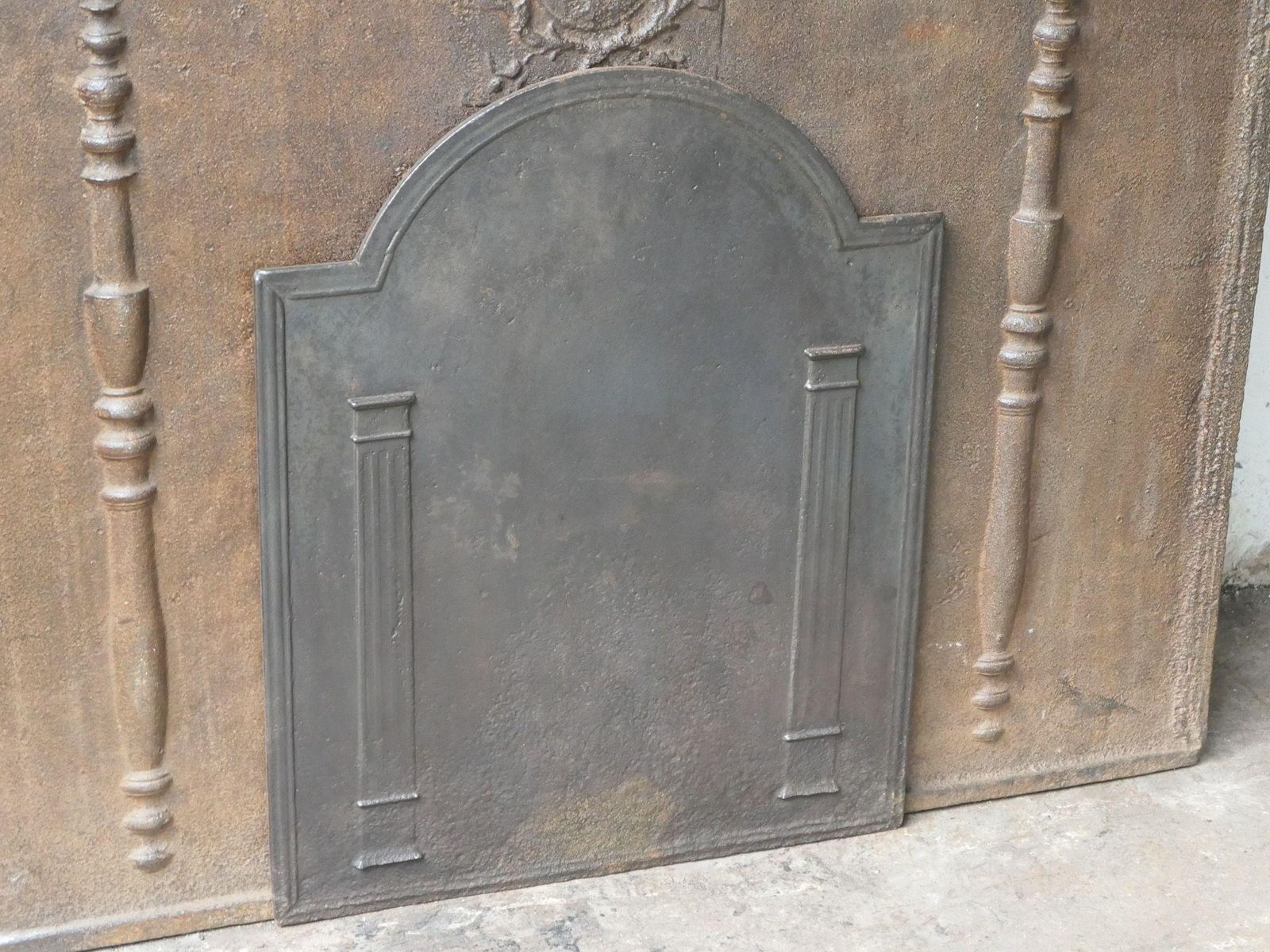 French 'Pillars Of Freedom' Fireback / Backsplash, Early 19th Century photo 407.0