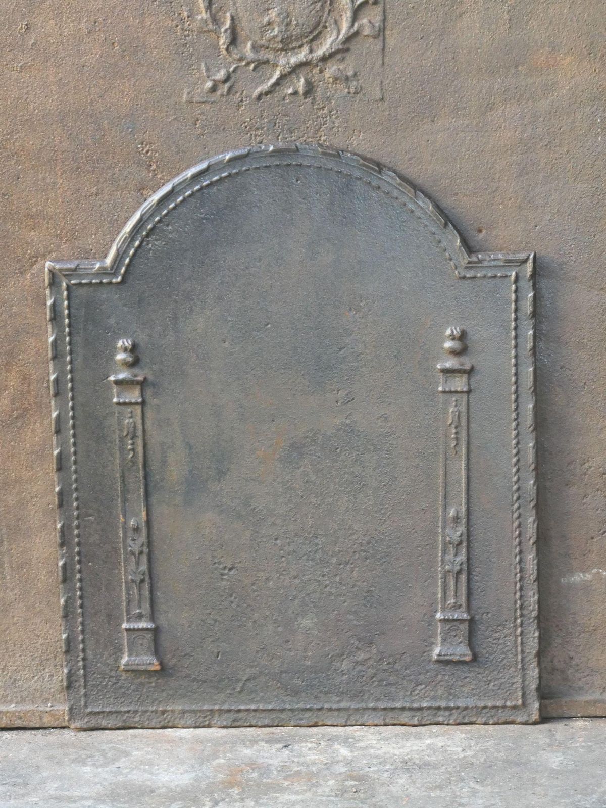 French 'Pillars Of Freedom' Fireback / Backsplash, Early 19th Century photo furniture