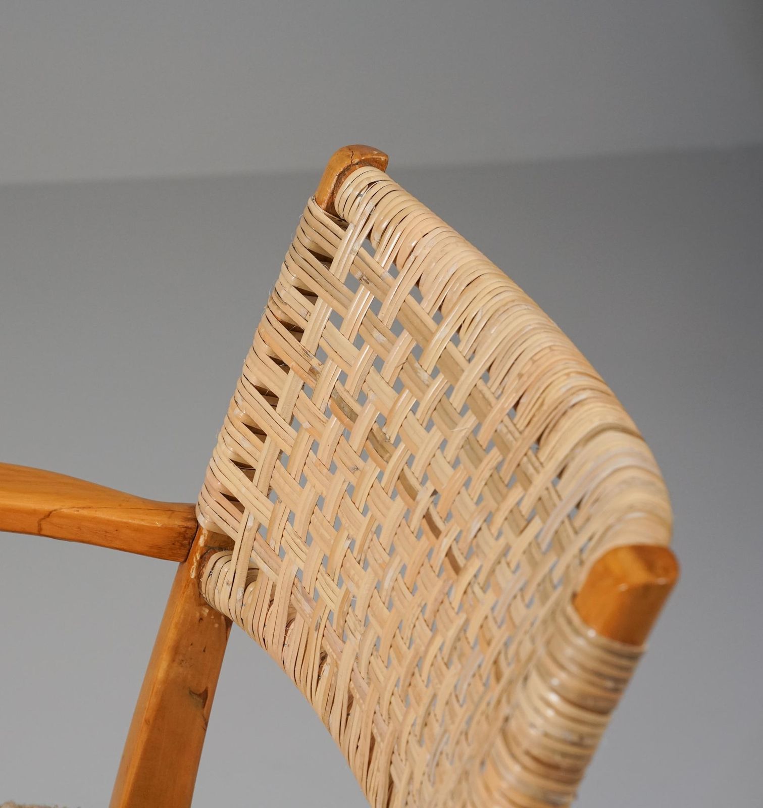 Set Of Two Rare Chairs In Shearling And Birch, Arttu Brummer, Finland, 1940s photo buy