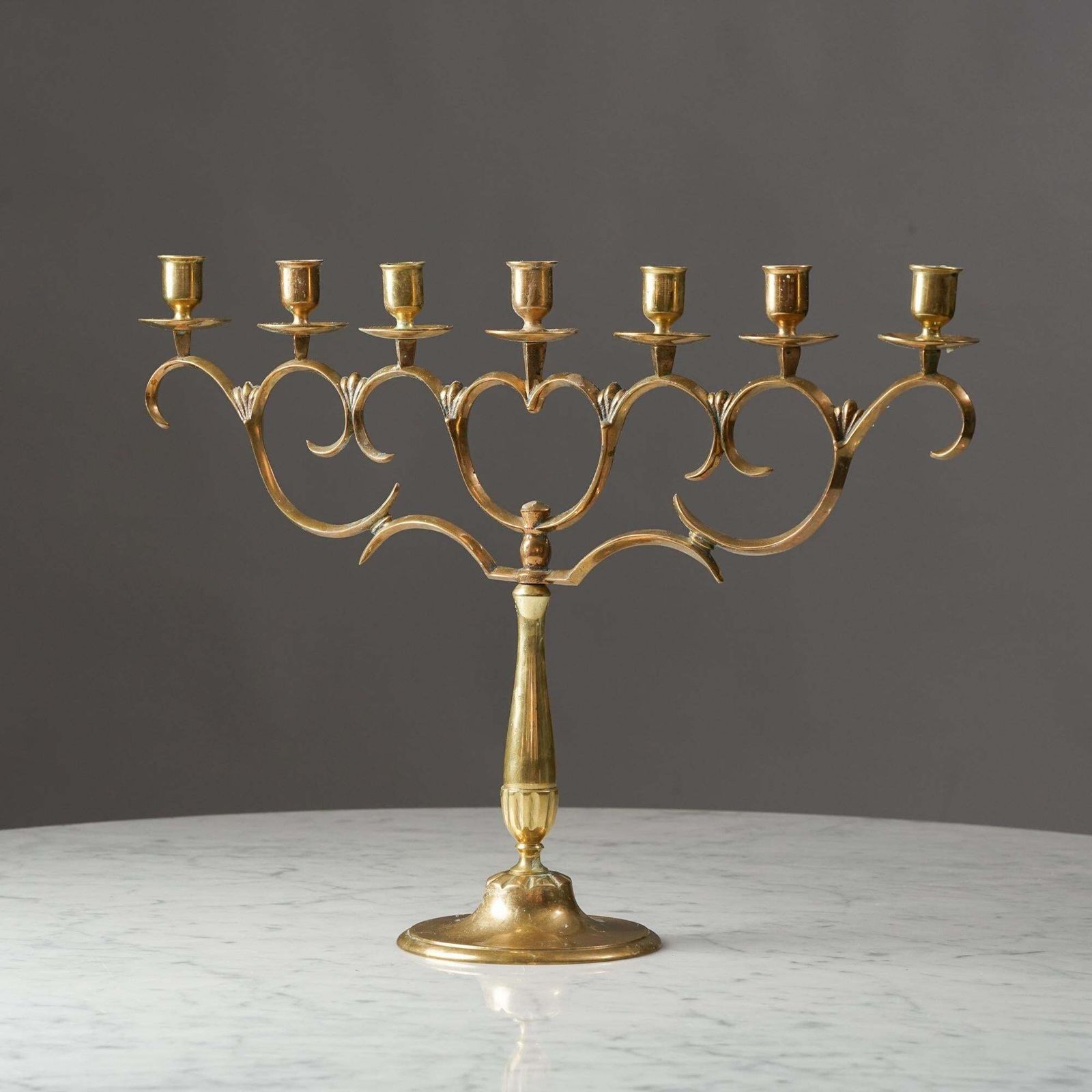 Brass Candelabra By Paavo Tynell For Taito Oy, 1920s photo furniture