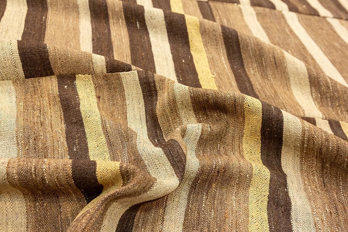 Kilim Rug Striped Design In Natural Tones photo buy