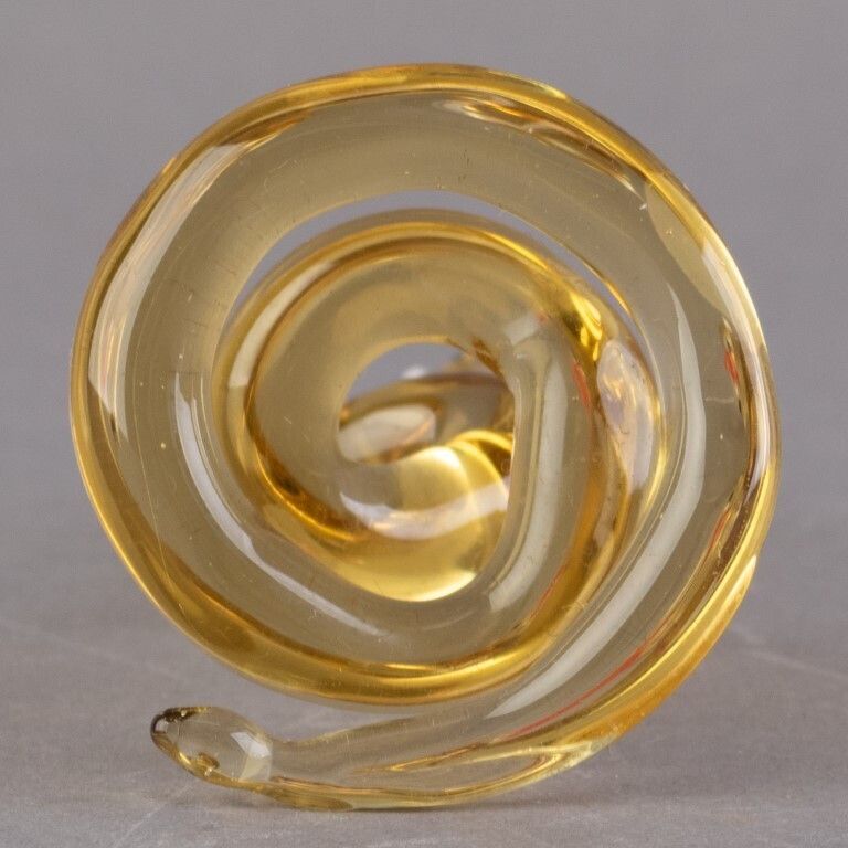 Murano Hand Blown Venetian Italian Glass Snake Sculpture photo Art