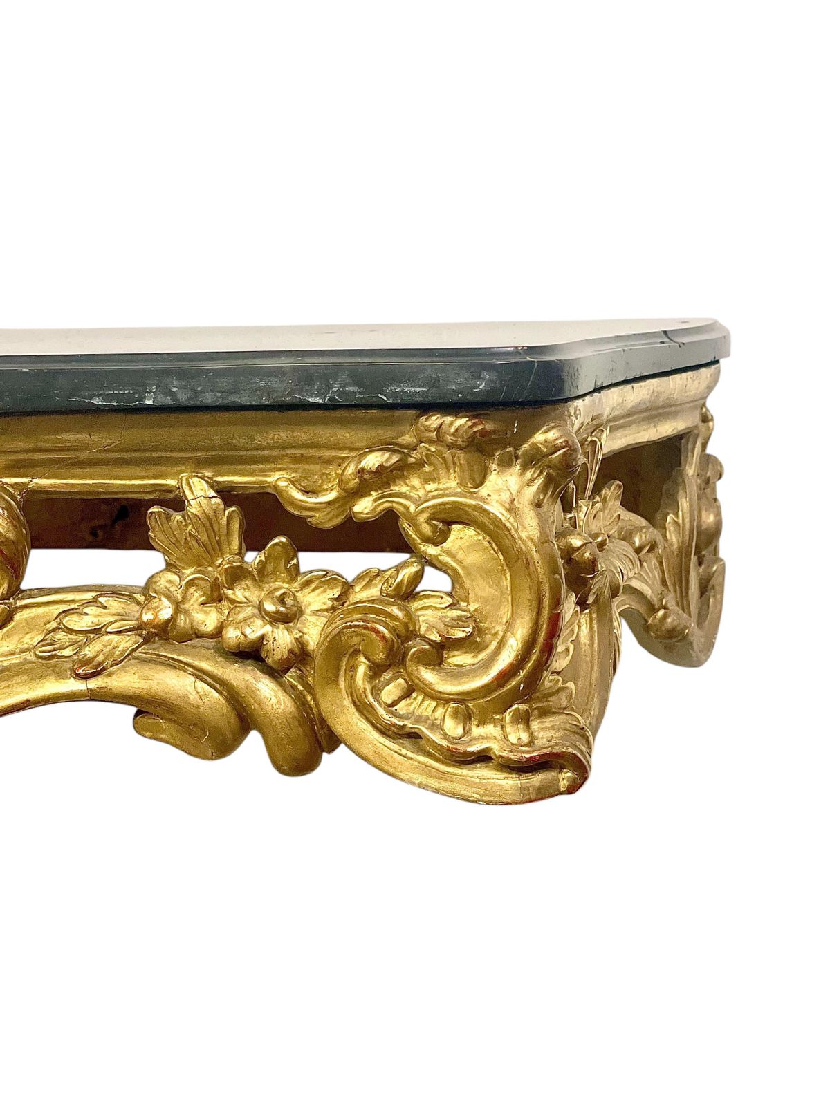 18th Century Louis XV Giltwood Console With Original Marble Top photo vinterior
