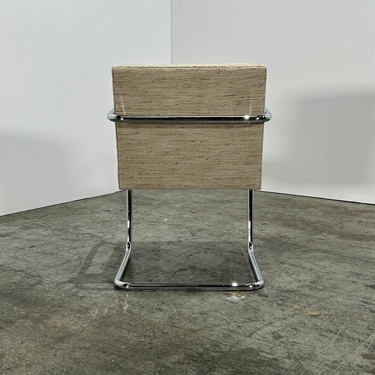 Knoll Brno Cream Tubular Chair By Ludwig Mies Van Der Rohe, Set Of Six photo 6364.0