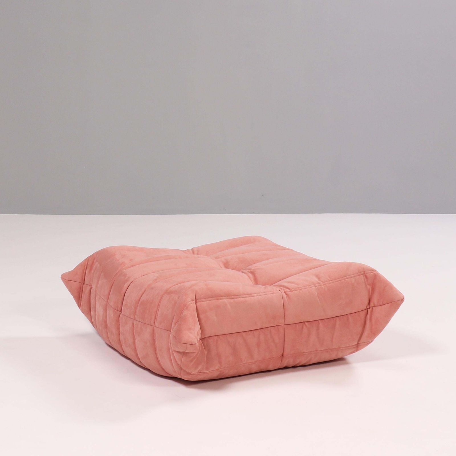 Ligne Roset Pink Togo Armchair And Footstool By Michel Ducaroy, Set Of Two photo furniture