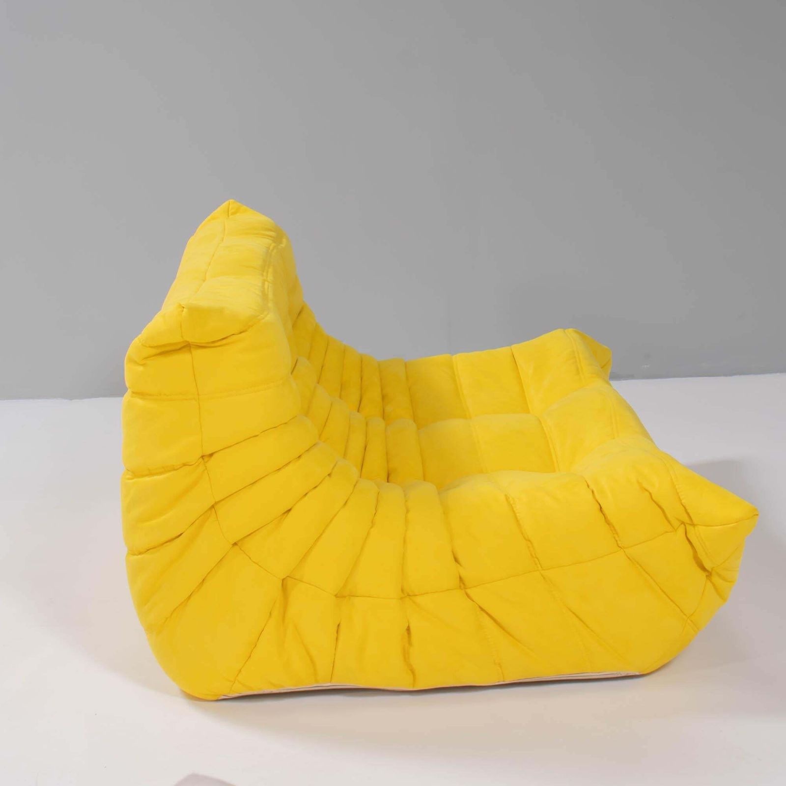 Ligne Roset By Michel Ducaroy Togo Yellow Sofa And Footstool, Set Of Five photo furniture