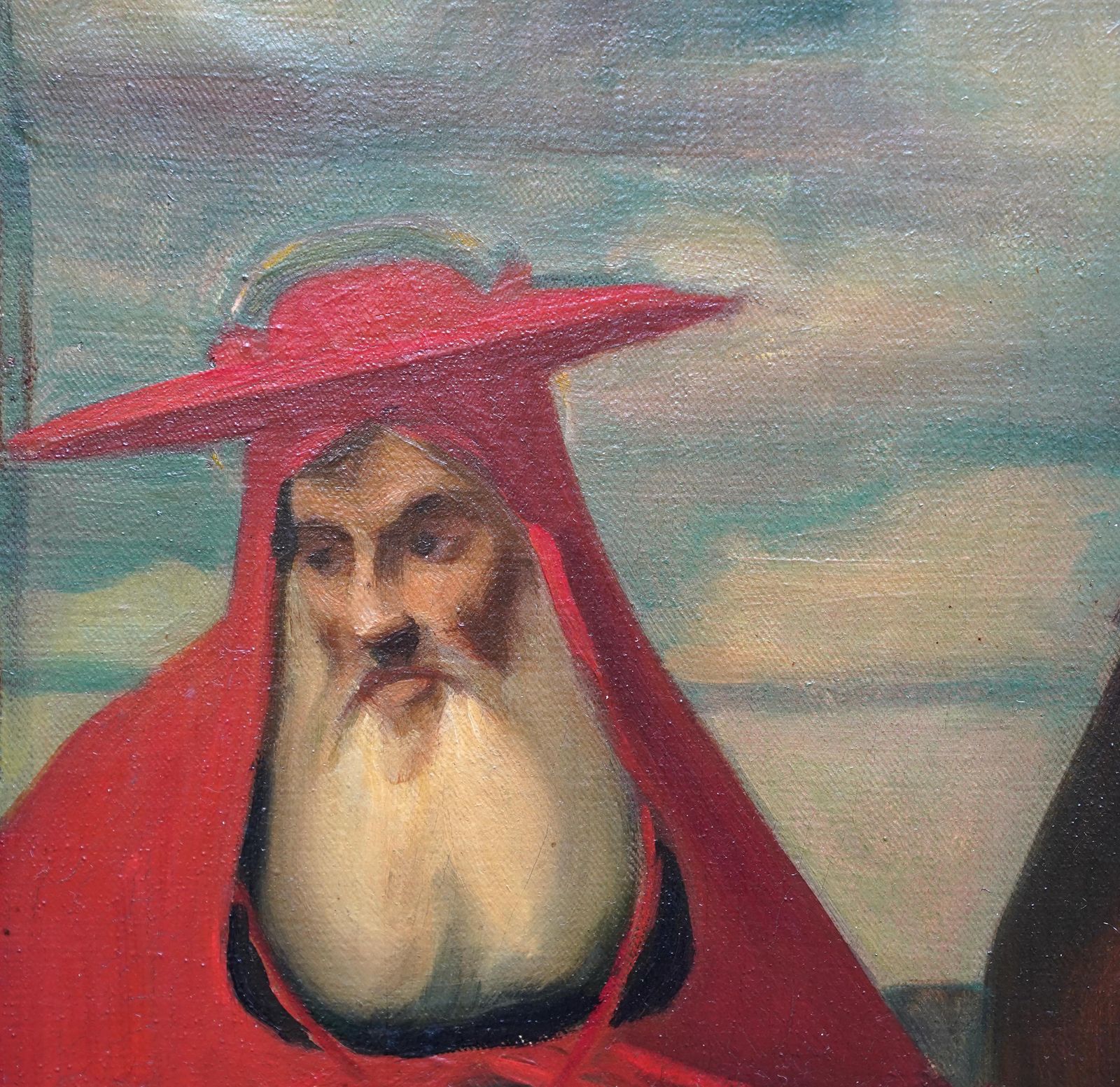 Wilfred Gabriel De Glehnsaint Roch With Saint Jerome + Saint Sebastian   British Edwardian Oil Paintingcirca 1910 photo vinterior