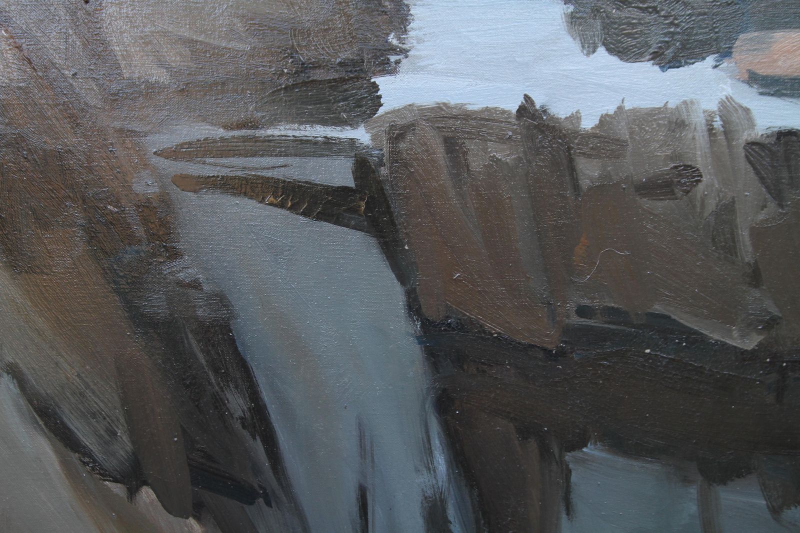 Lawrence Selfessex Landscape   British 20th Century Abstract Art Landscape Oil Painting1970 photo Art