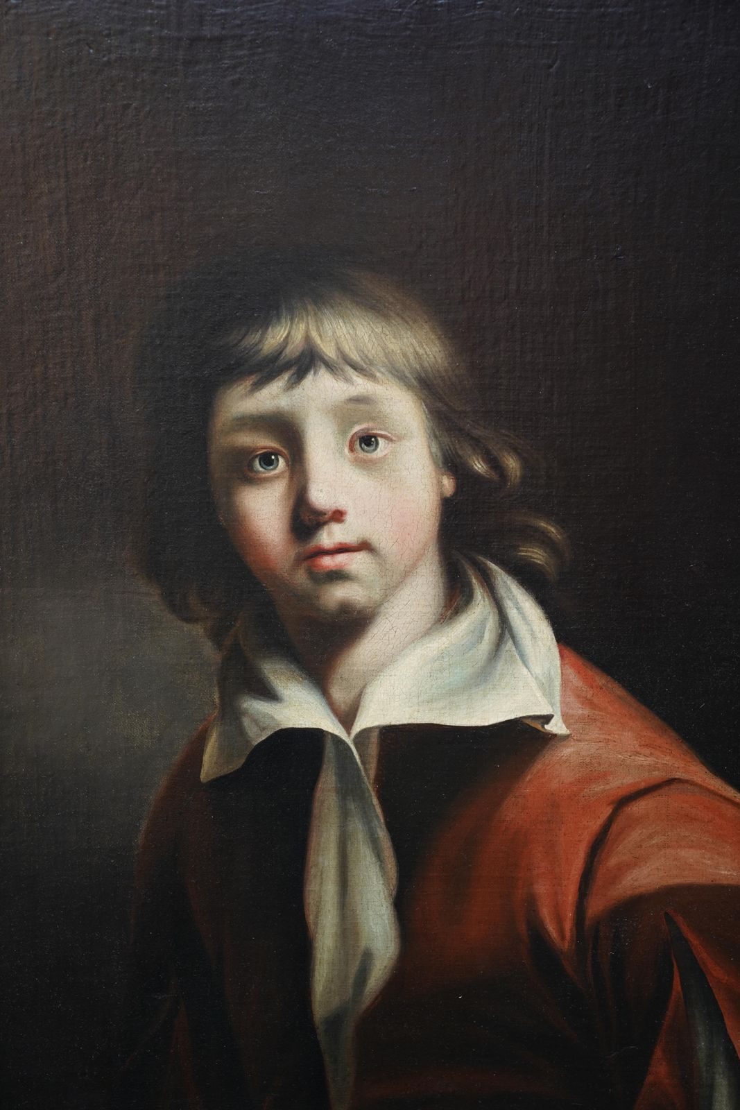 Portrait Of A Young Boy   British Art 1780 Old Master Male Portrait Oil Paintingcirca 1780 photo for sale